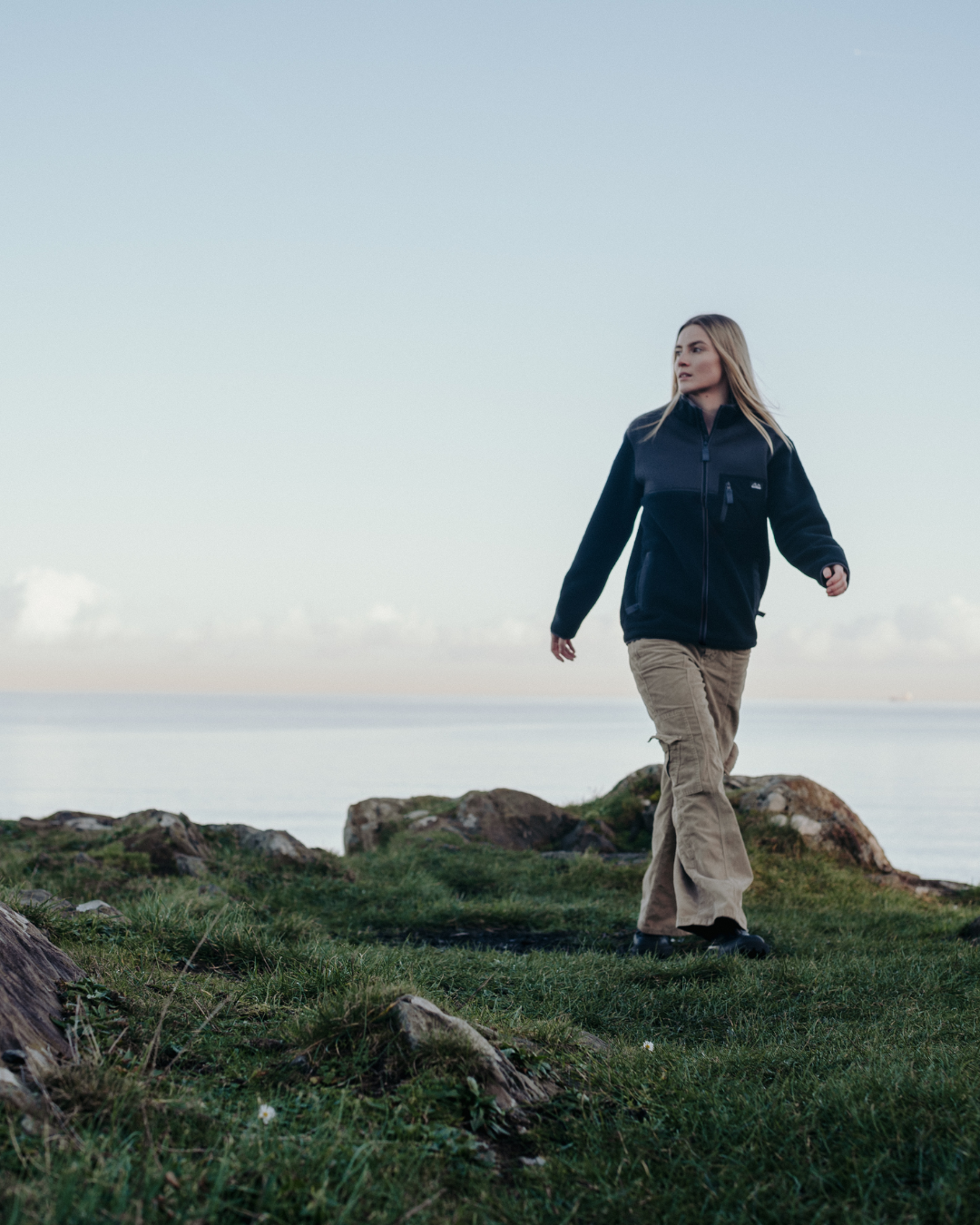 Polar Full Zip Fleece - Charcoal