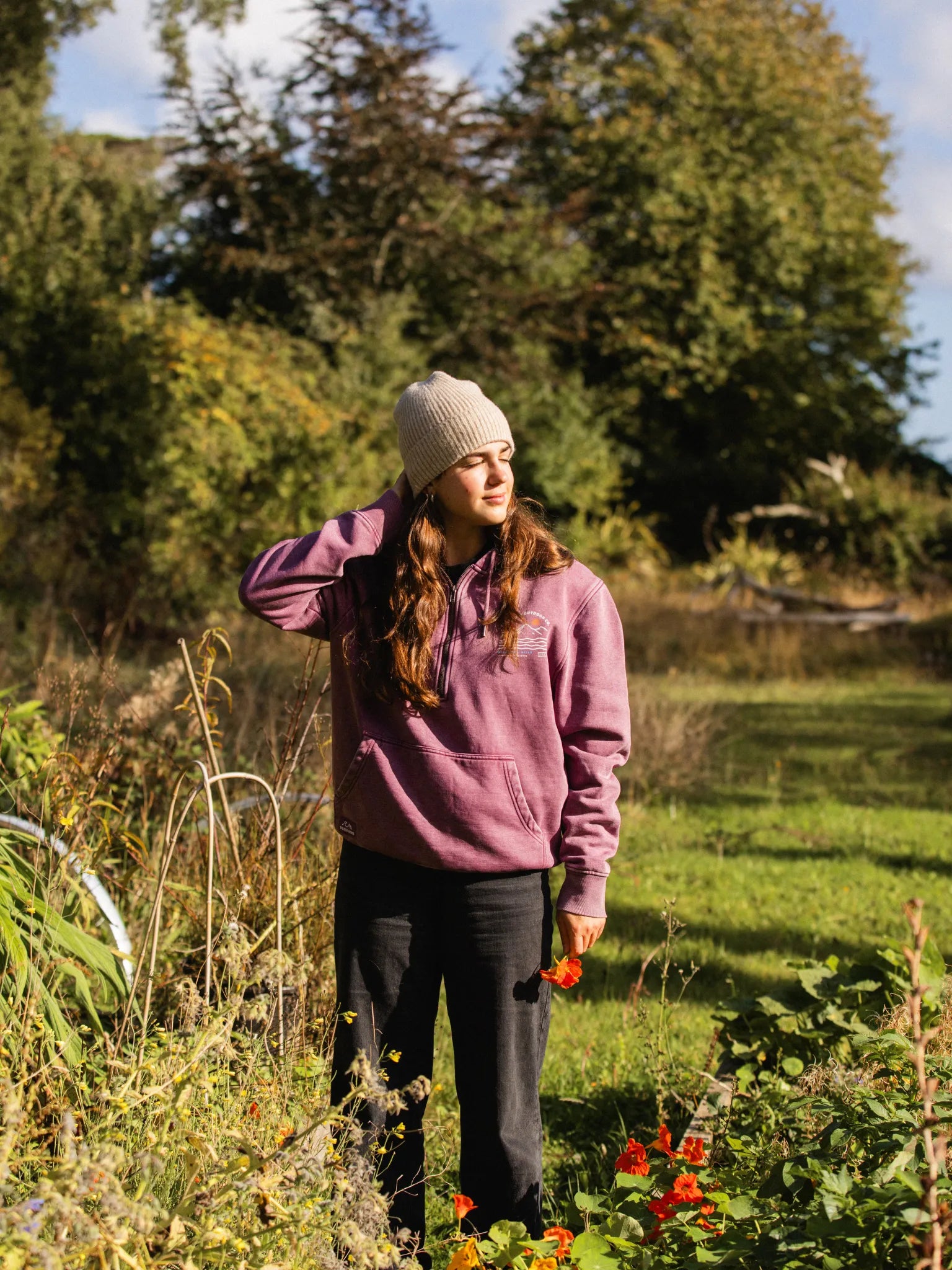 Berry Dawn Zipper Hood