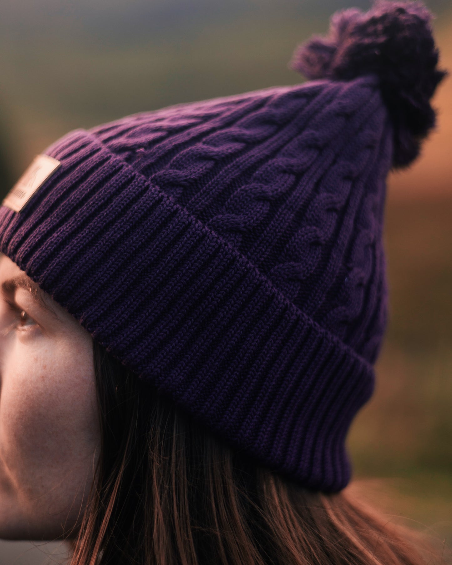 Bobble Beanie Recycled - Berry