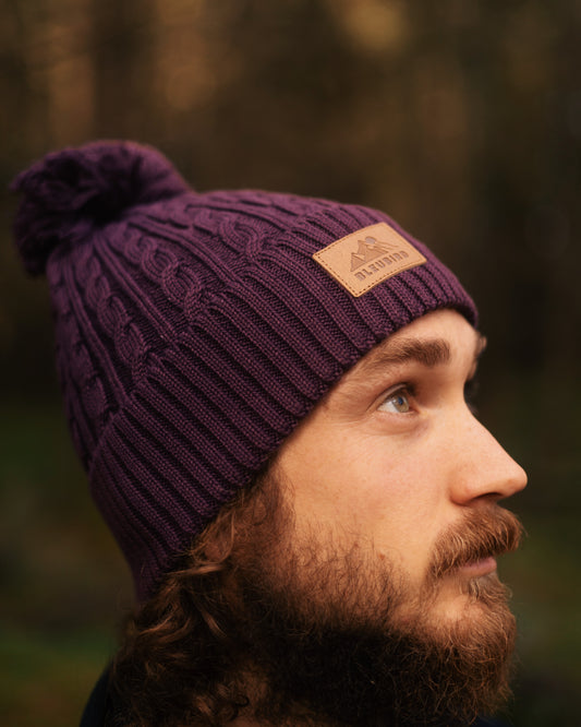Bobble Beanie Recycled - Berry