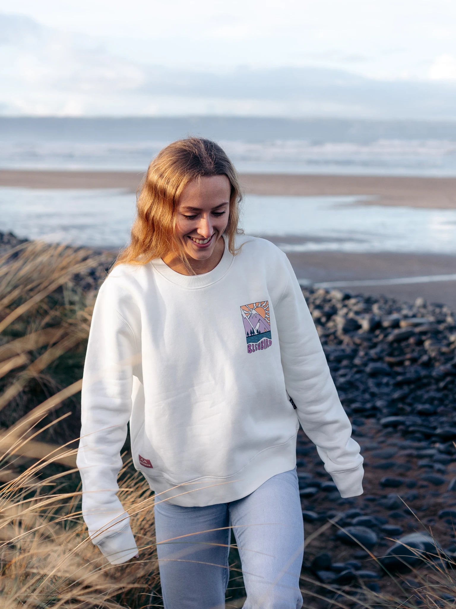 Solace Cropped Crew - White