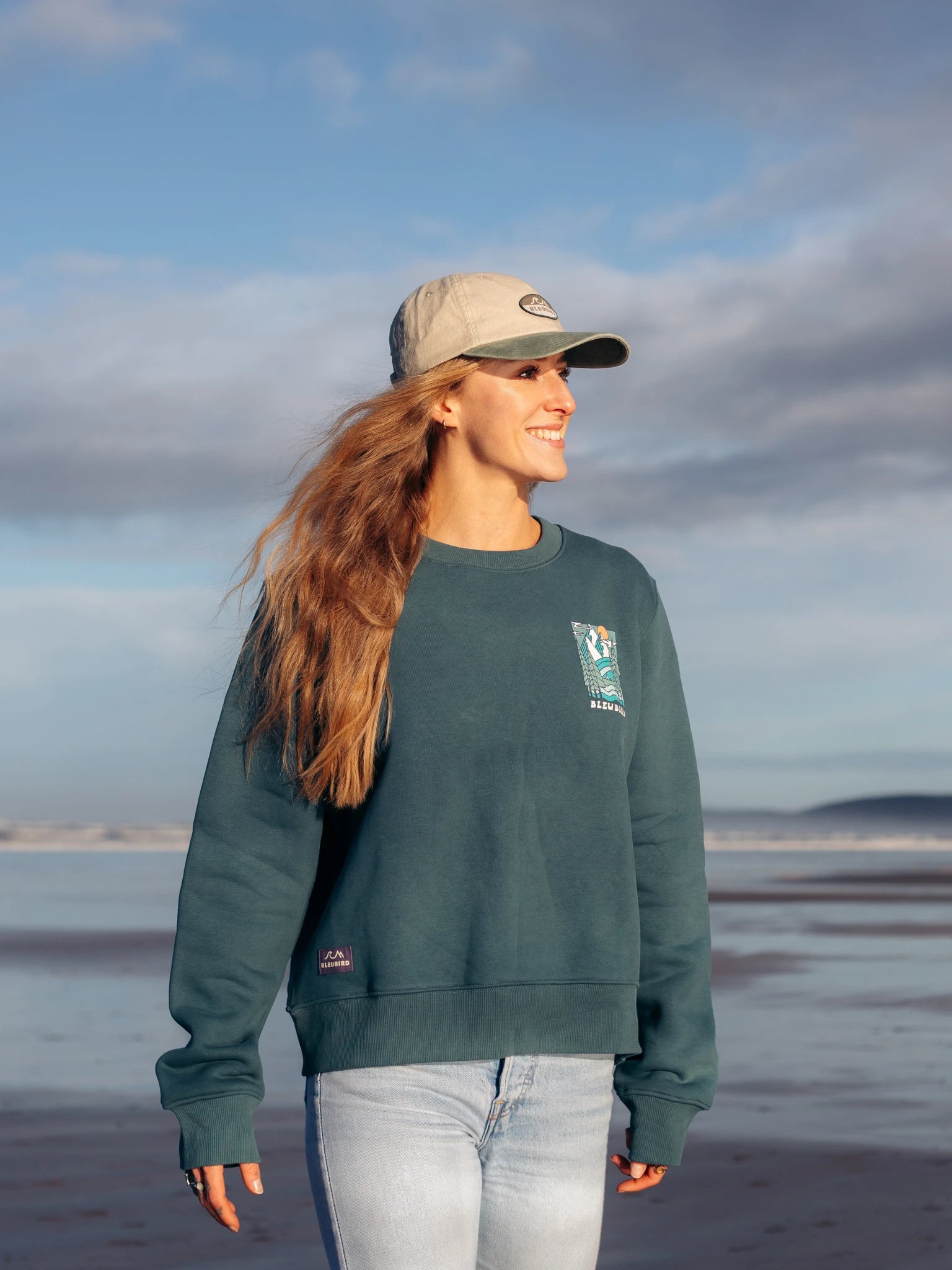 Trailhead Cropped Crew - Marine
