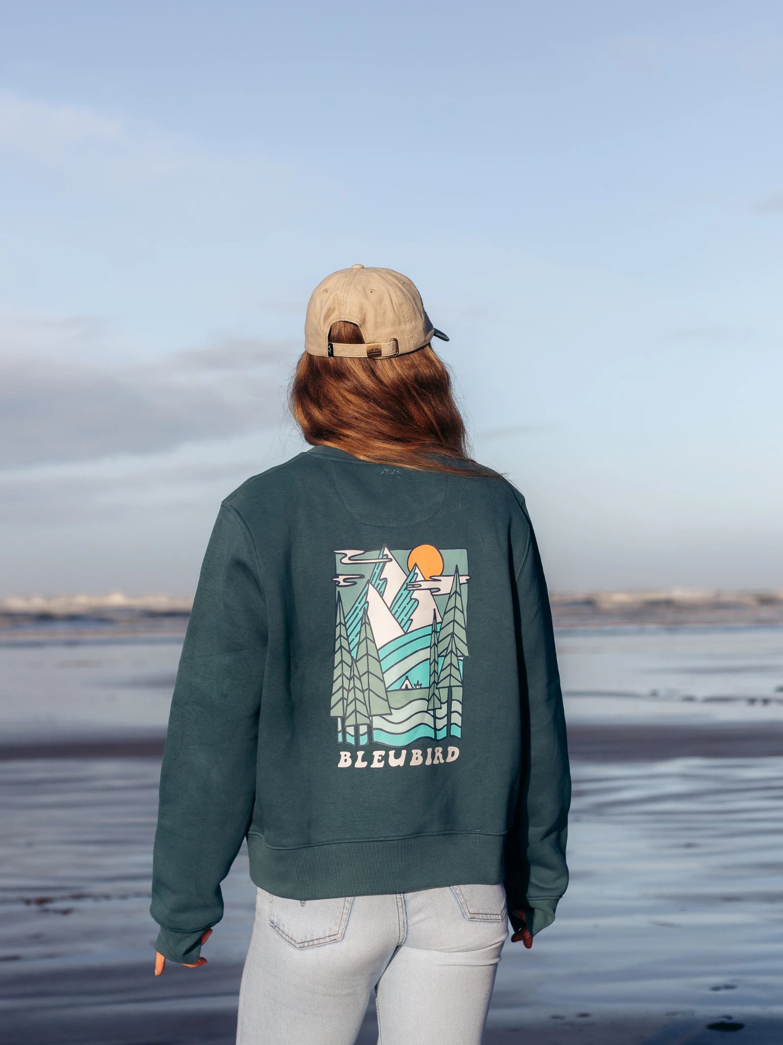 Trailhead Cropped Crew - Marine