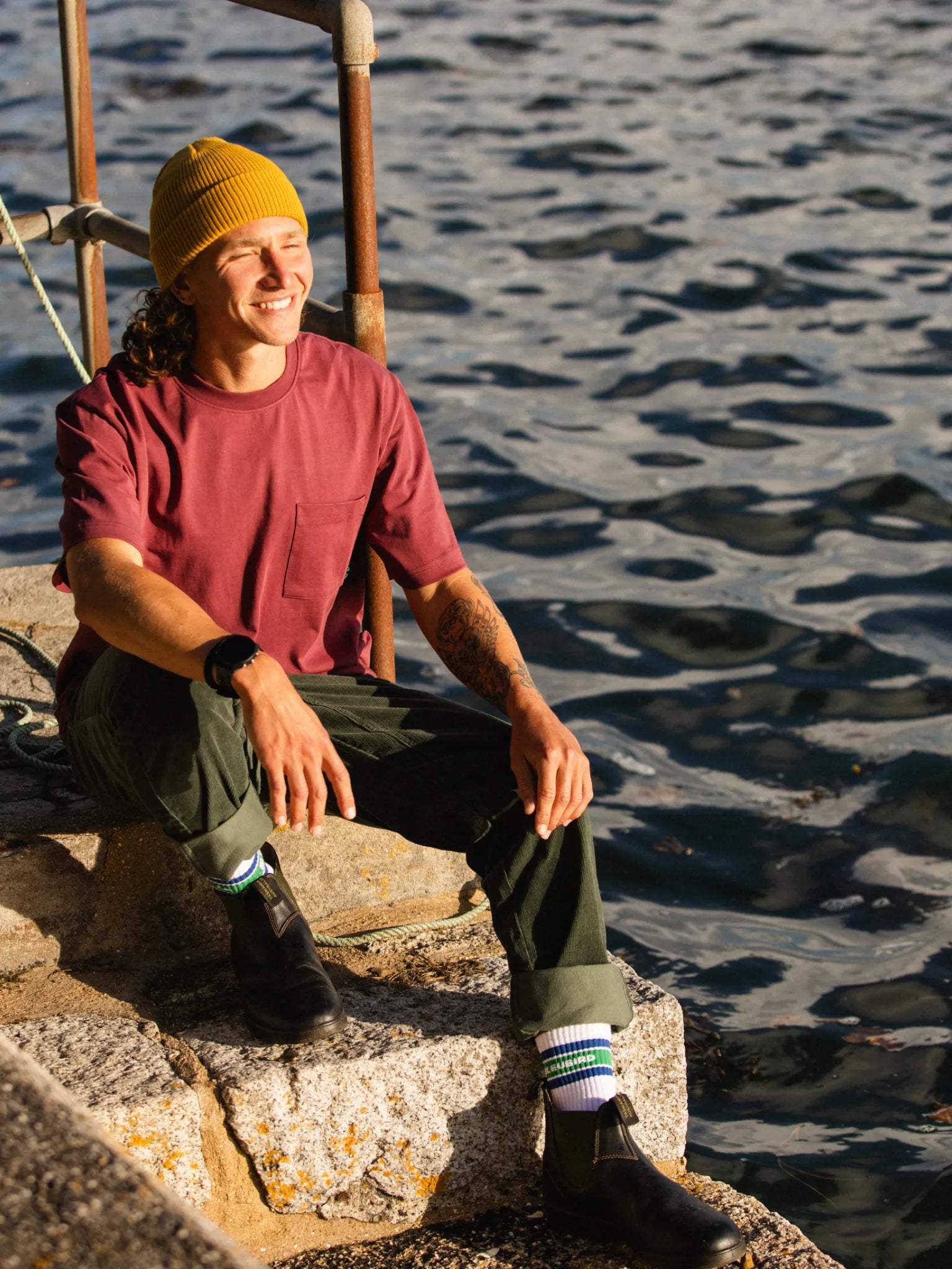 Crew Sock (OG) - Blue and Green