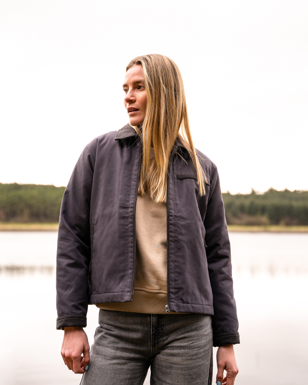 Cypress Jacket Womens Graphite Ink – Bleubird