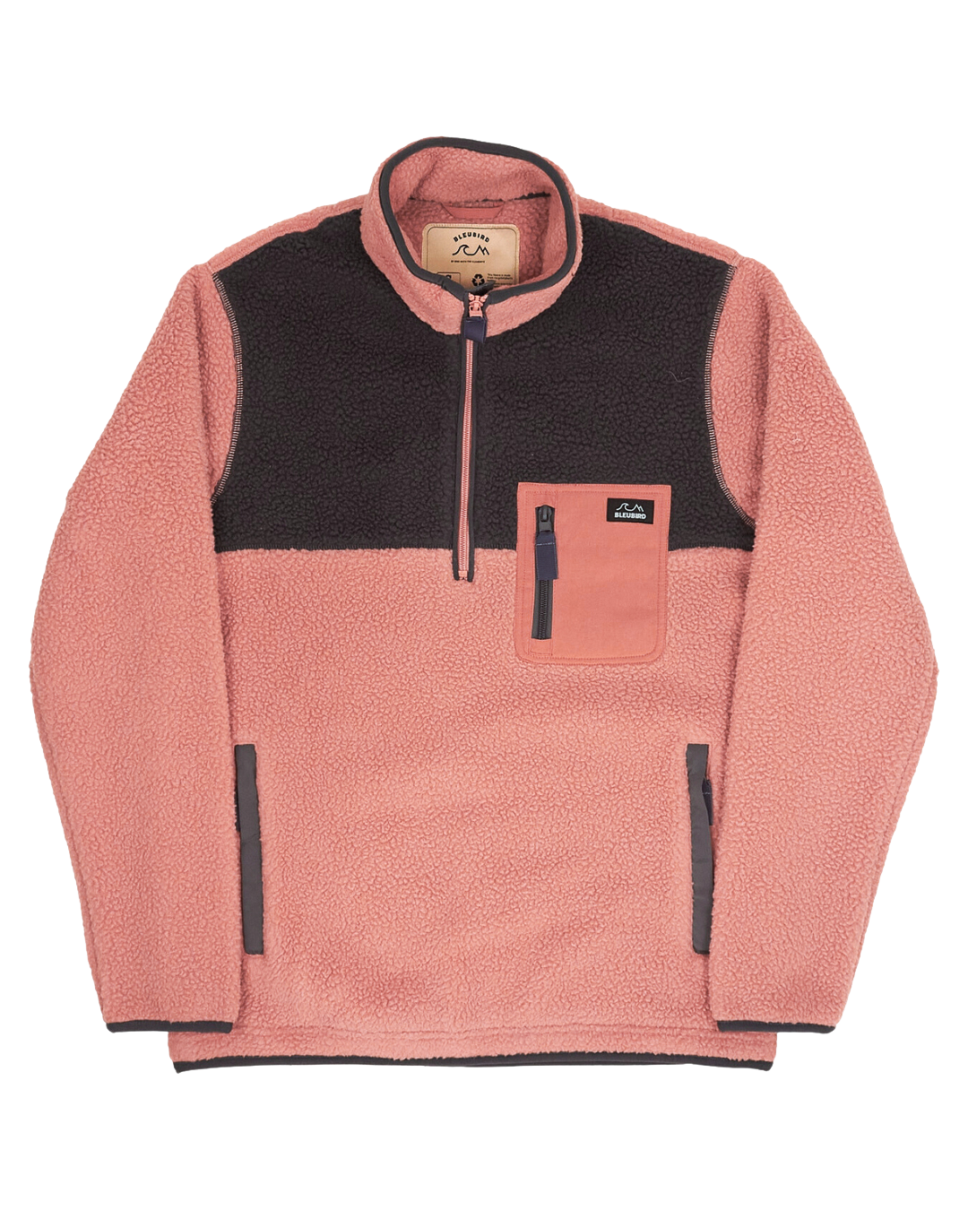 Polar 1/4 Zip Fleece - Coral