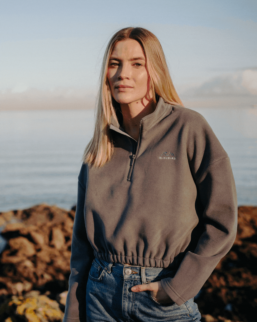 S/Y - Recycled Cropped Fleece - Graphite - S