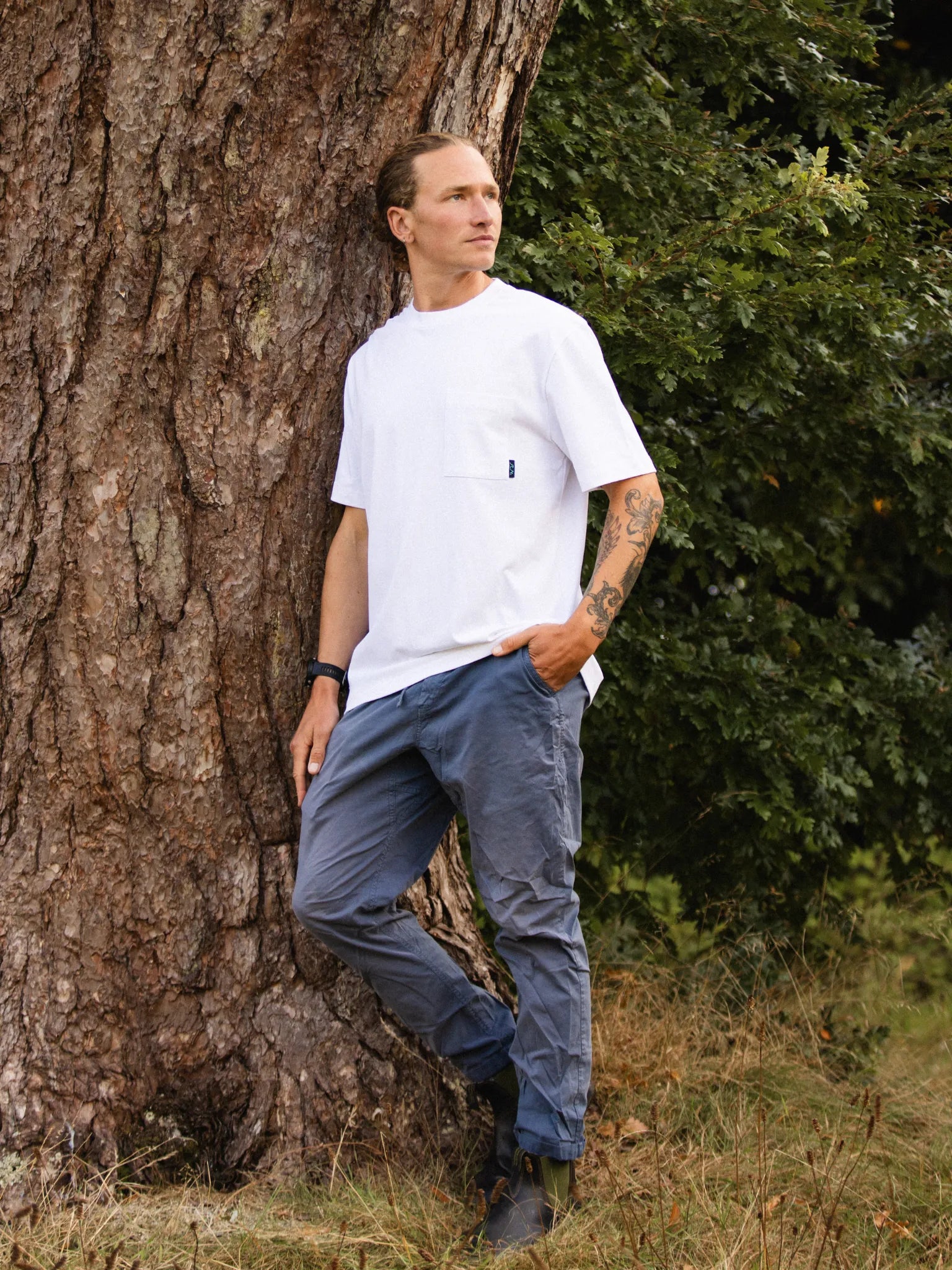 Re-Wild Pocket Tee - White