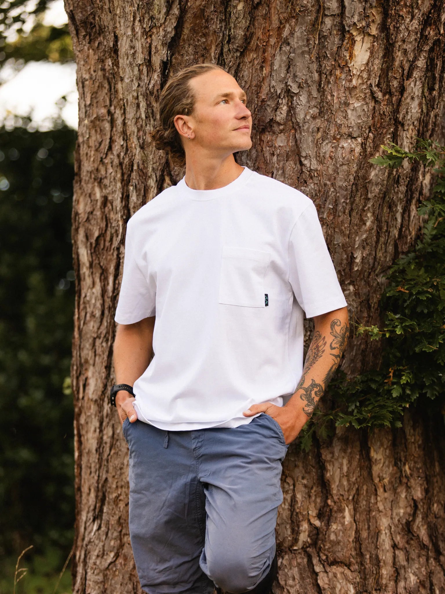 Re-Wild Pocket Tee - White