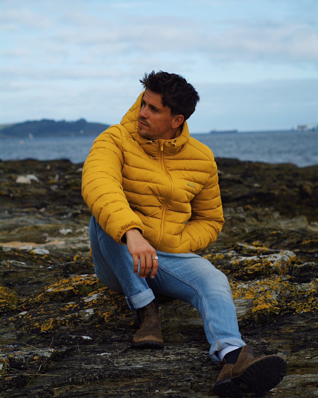 Tabor Jacket Mens Mustard – Bleubird