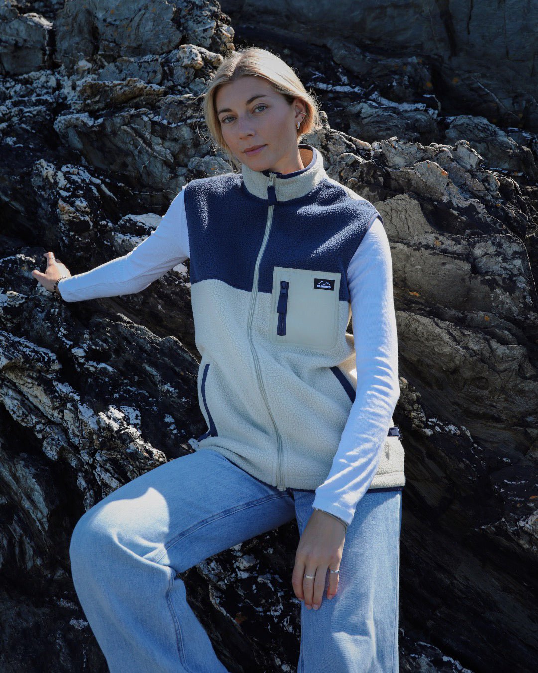 S/Y - Polar Gilet Fleece - Beige - XS