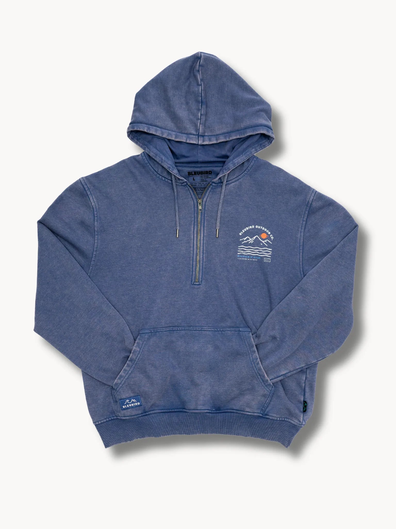Peri Blue Dawn Zipper Hood