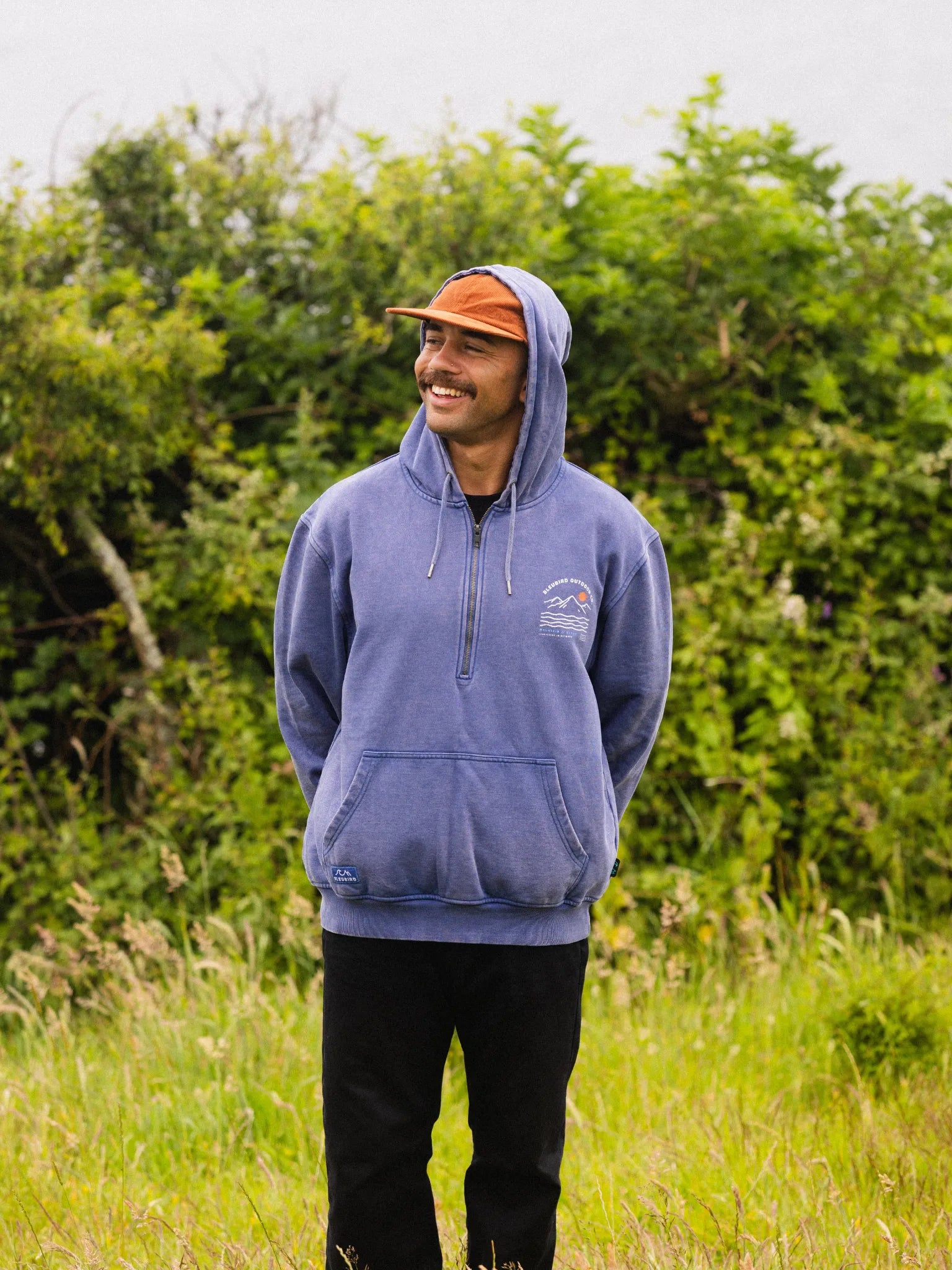 Peri Blue Dawn Zipper Hood