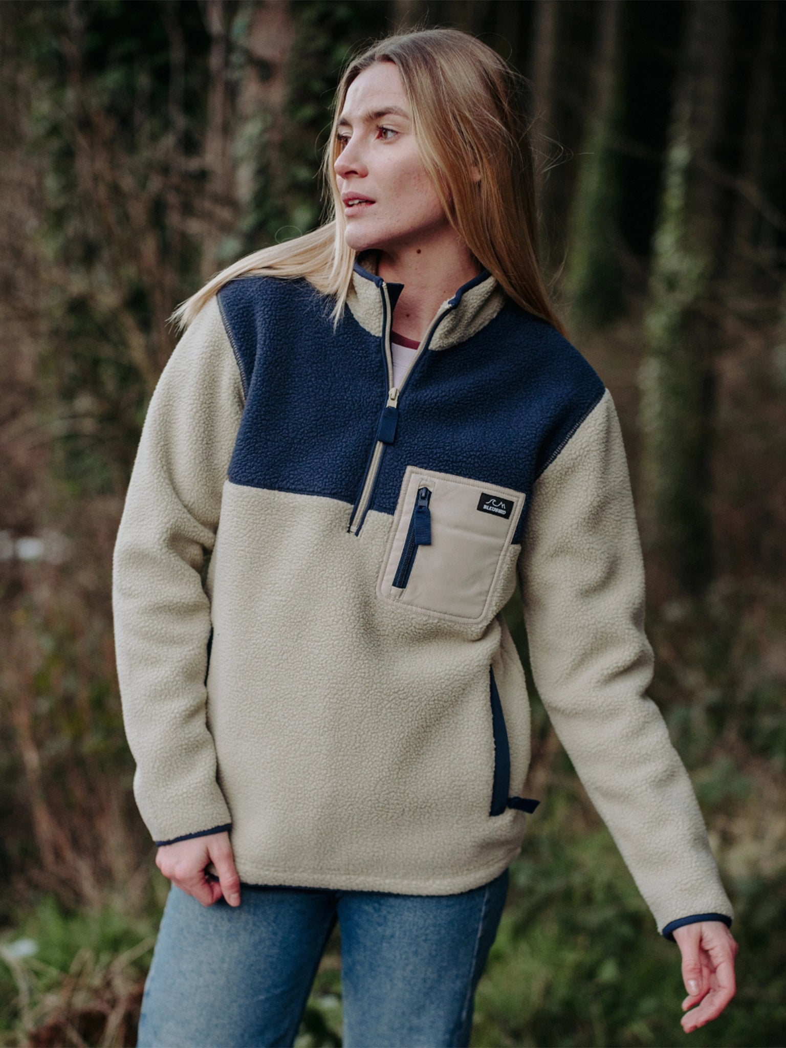 Polar 1/4 Zip Fleece - Beige