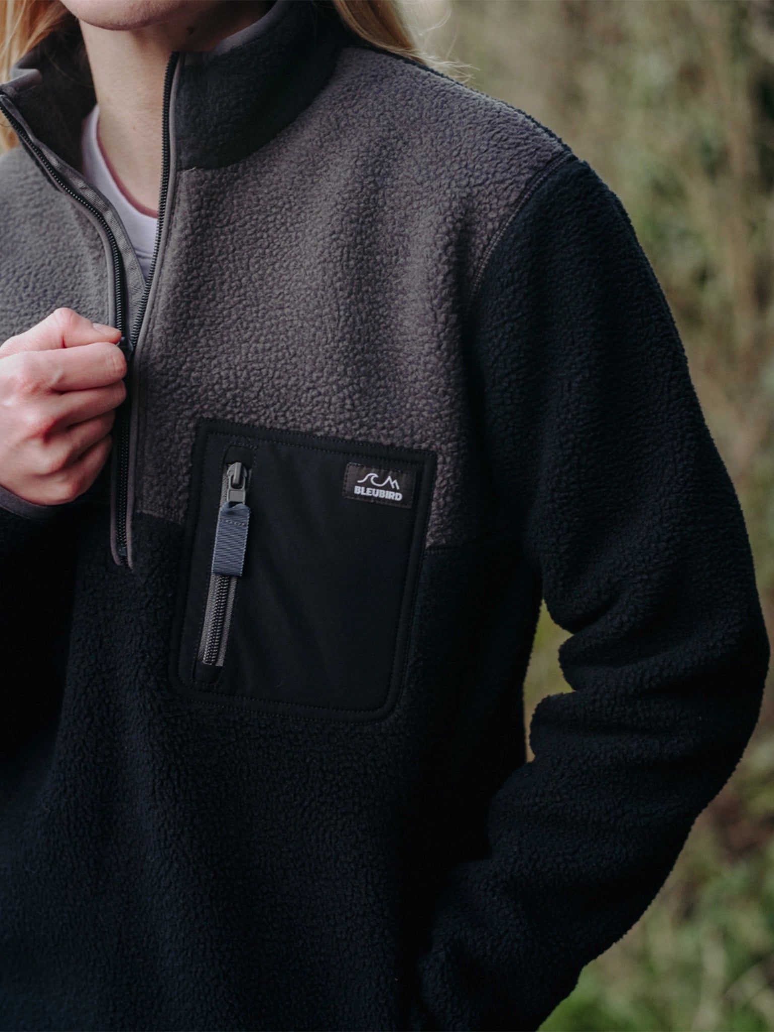 Polar 1/4 Zip Fleece - Charcoal