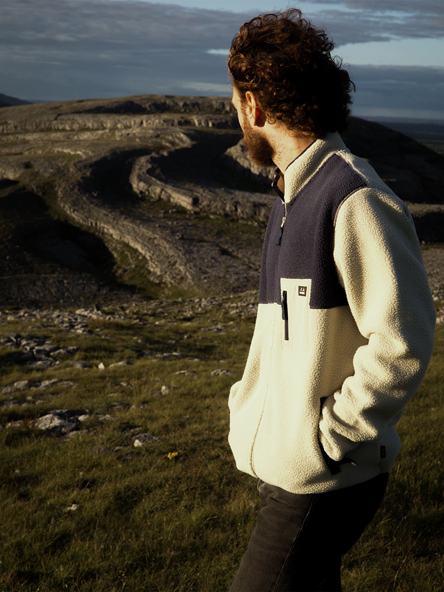 Polar Full Zip Fleece - Beige