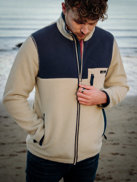 Polar Full Zip Fleece - Beige