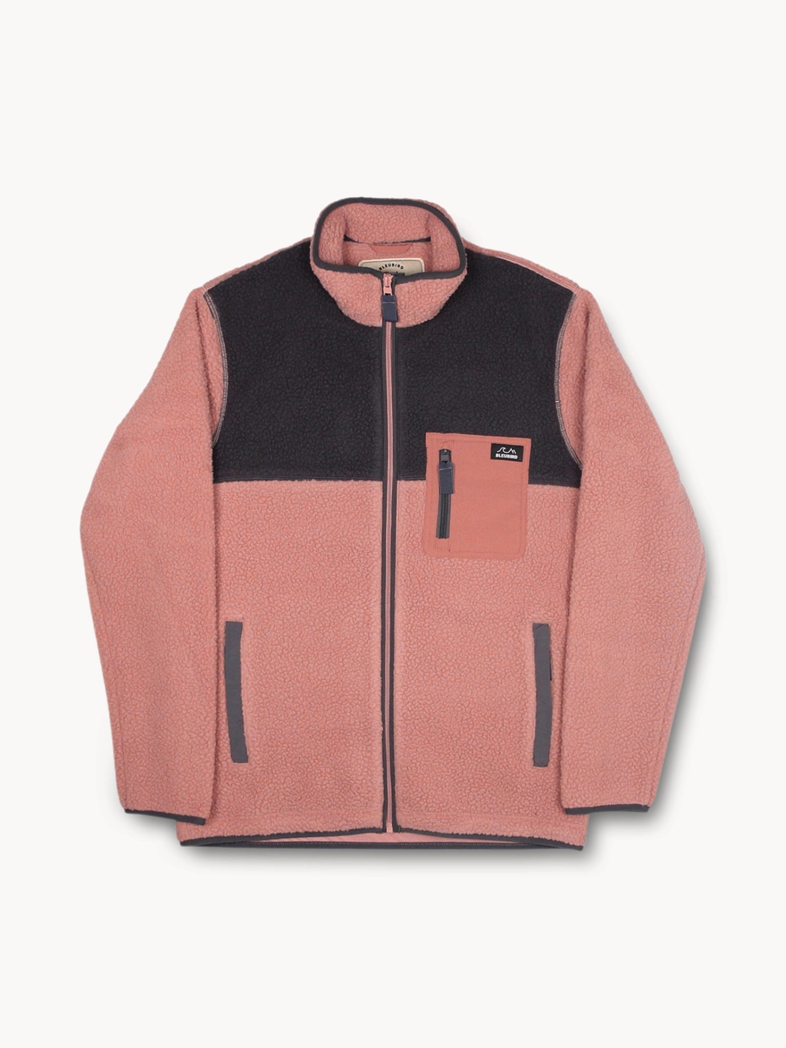 Polar Full Zip Fleece - Coral