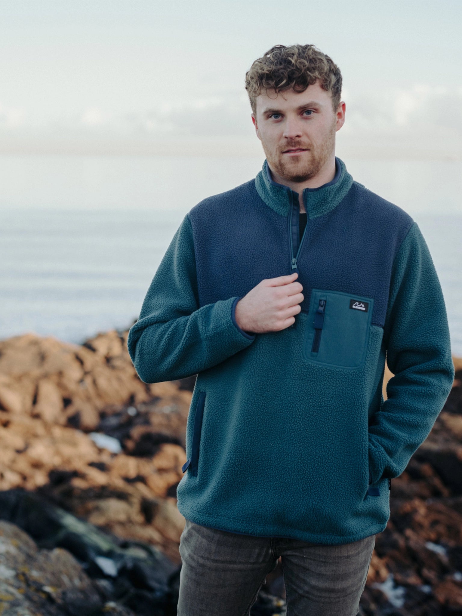 Polar 1/4 Zip Fleece - Teal