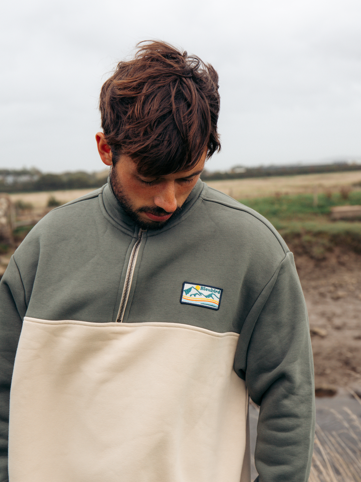 Bracken Quarter Zip - Sand