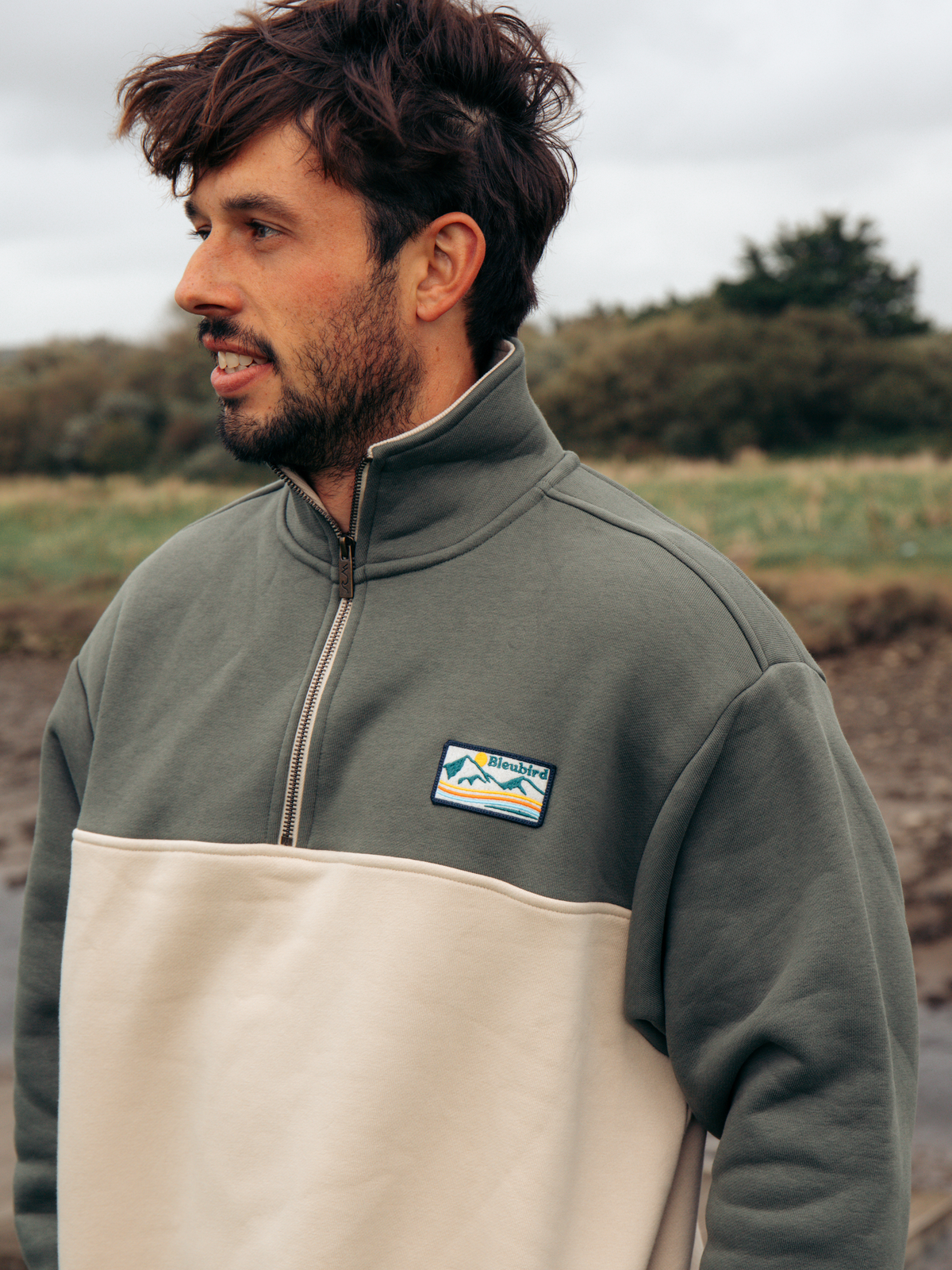 Bracken Quarter Zip - Sand