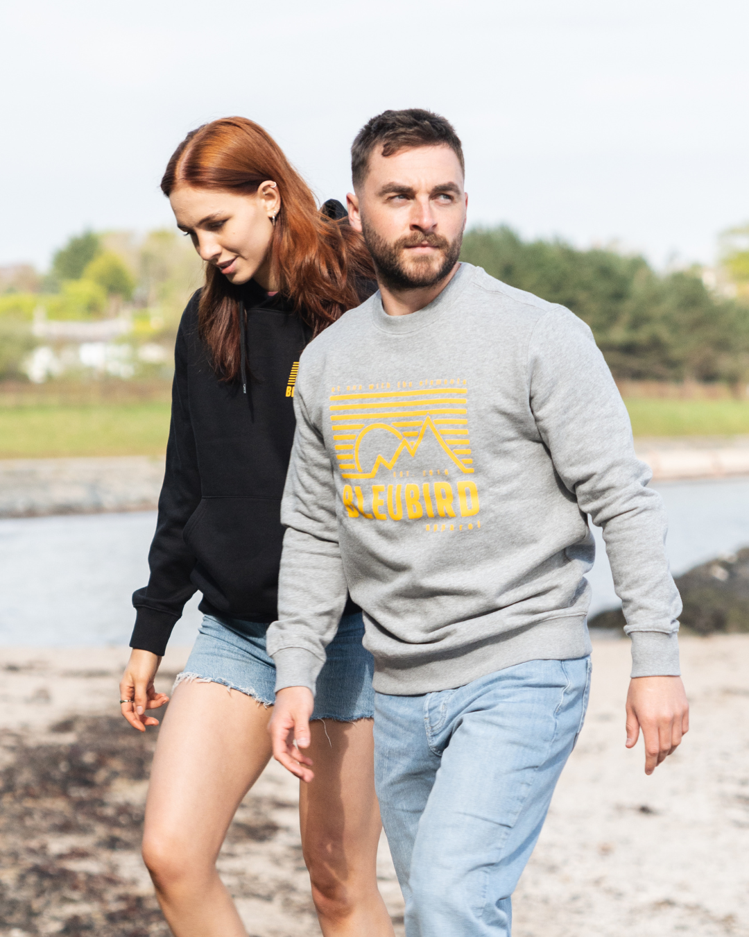 S/Y - Retro Peaks Crew - Grey - M