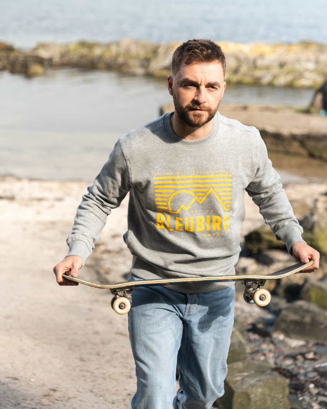 S/Y - Retro Peaks Crew - Grey - M