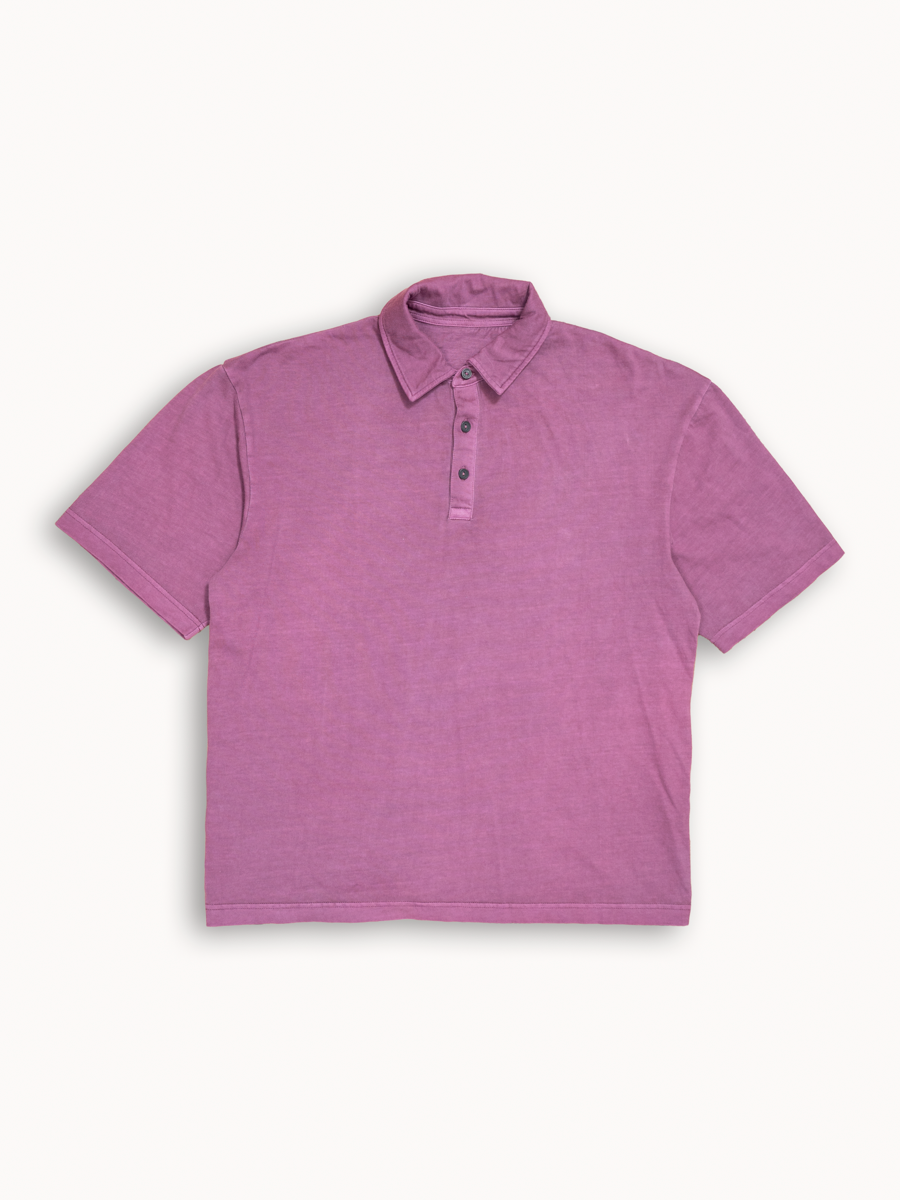 S/Y - Minimal Polo Shirt - Berry - L