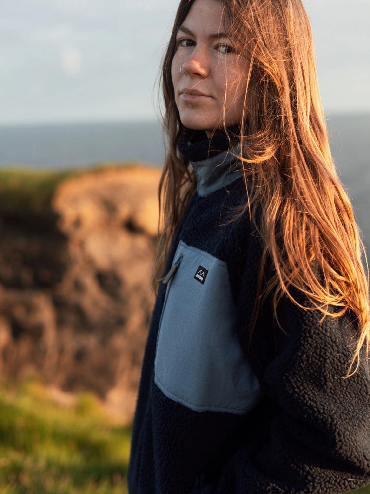 Sherpa Fleece - Navy