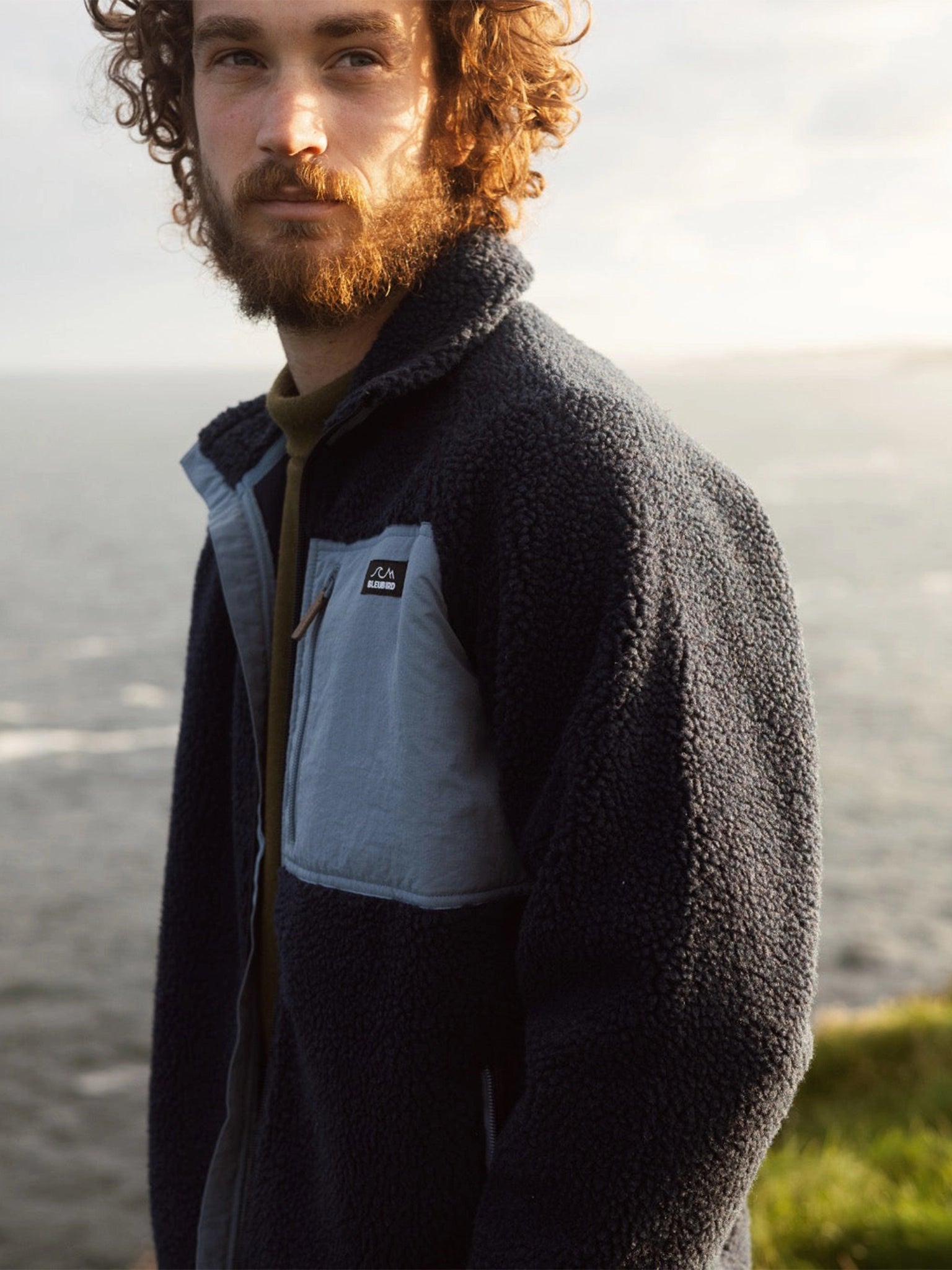 Sherpa Fleece - Navy