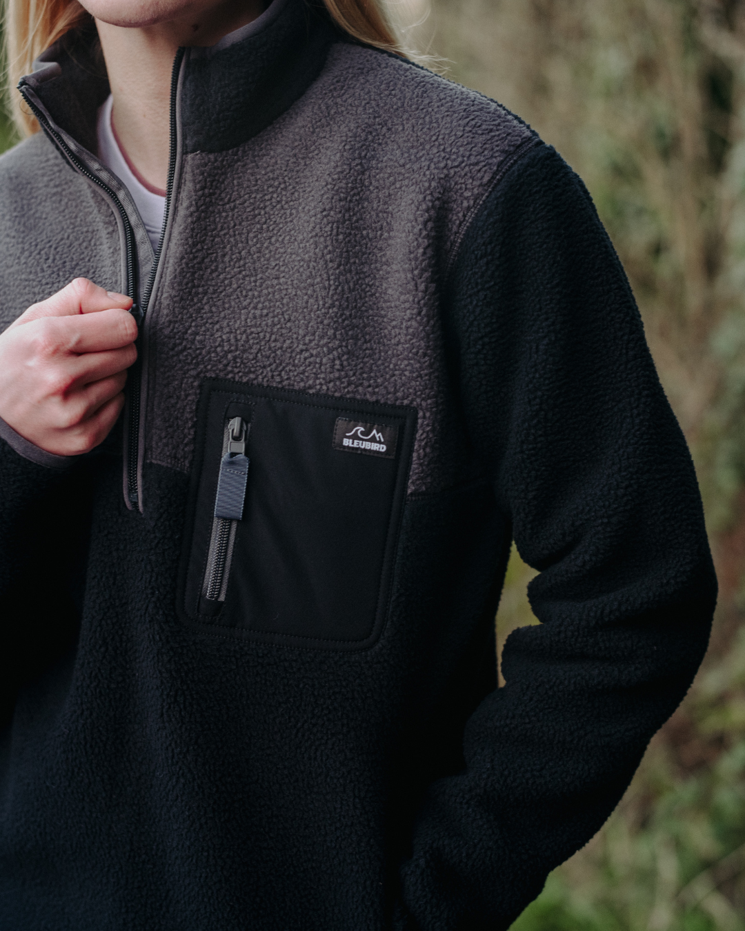 Polar 1/4 Zip Fleece - Charcoal