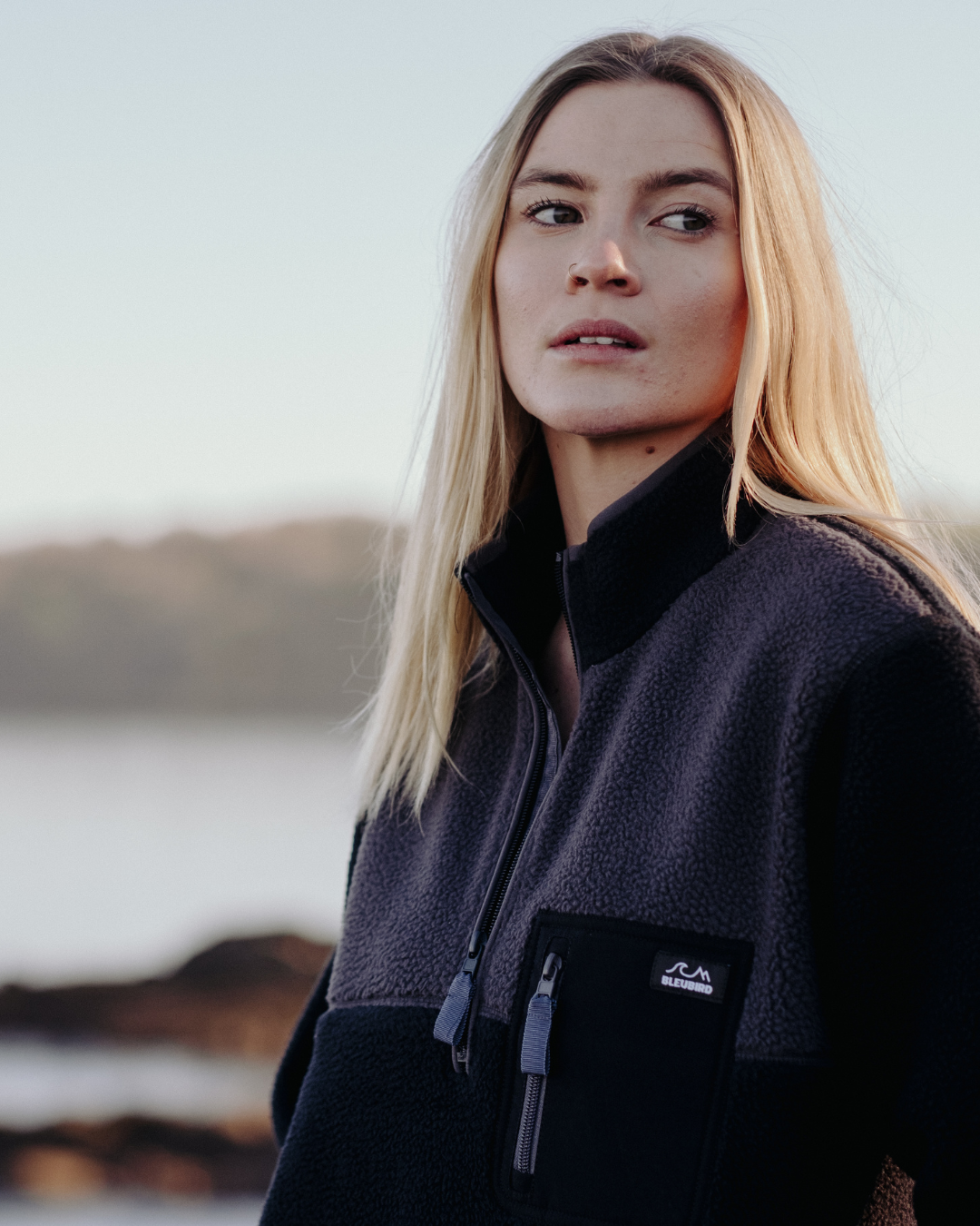 Polar 1/4 Zip Fleece - Charcoal