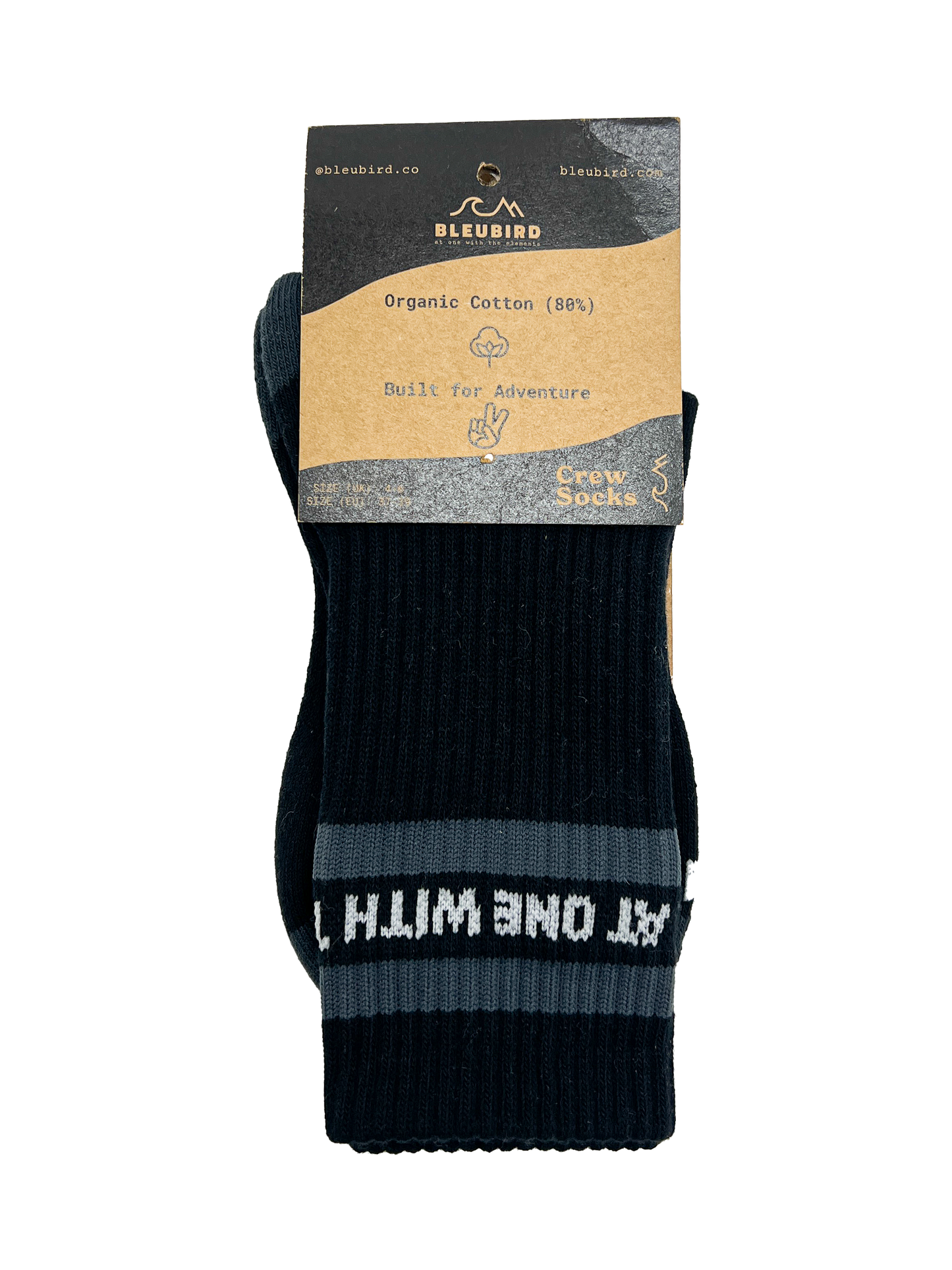 Saga Crew Socks - Black