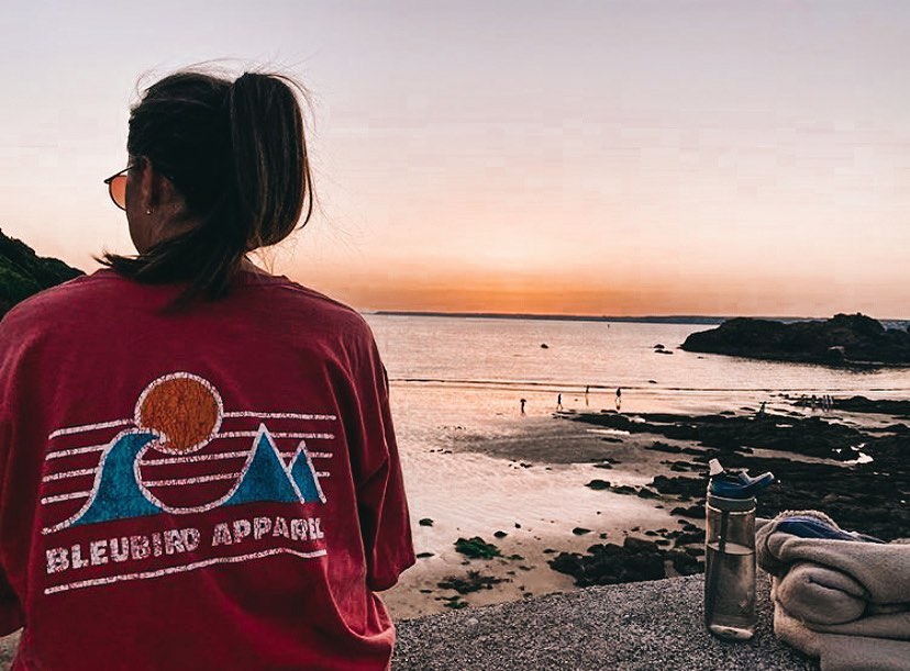 Crimson Horizon Tee