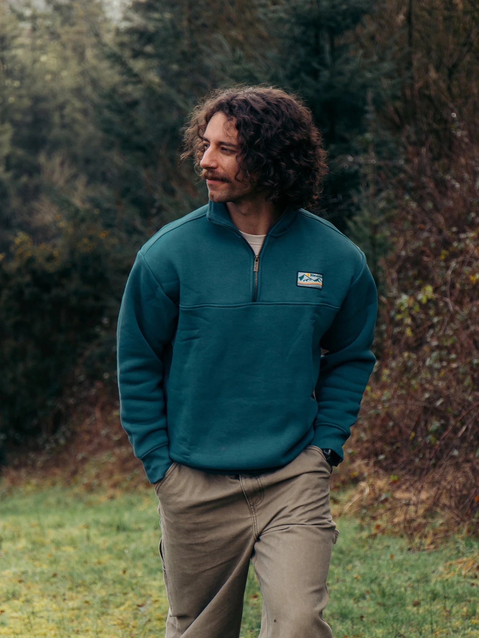 Bracken Quarter Zip - Marine