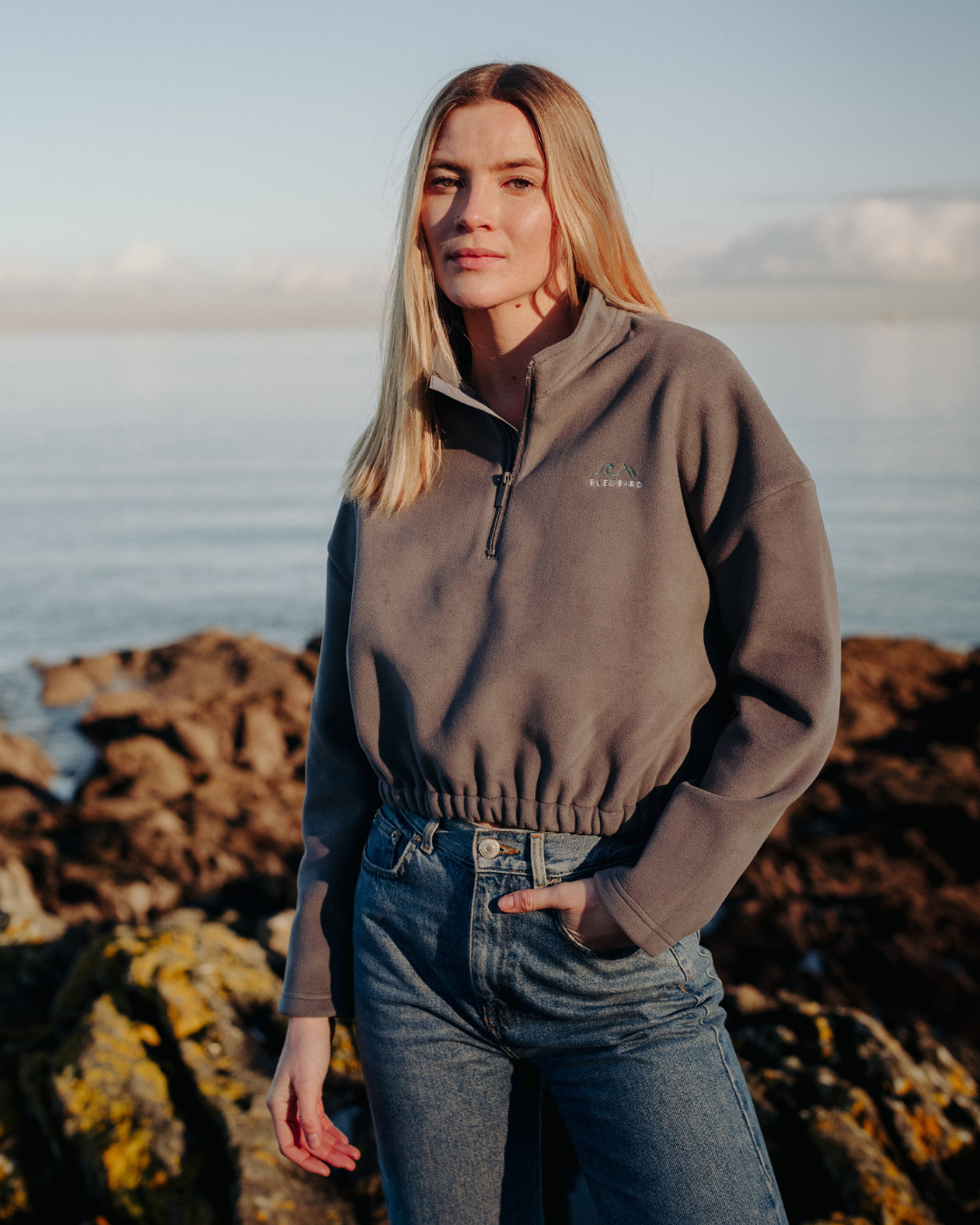 S/Y - Recycled Cropped Fleece - Graphite - S