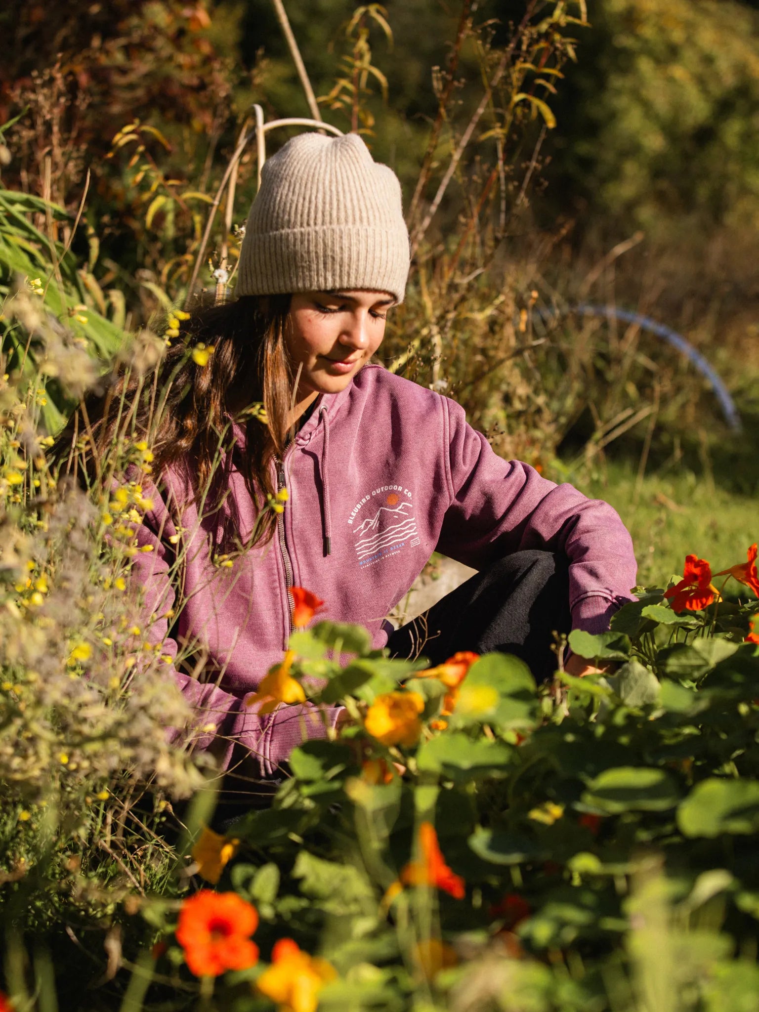 Berry Dawn Zipper Hood