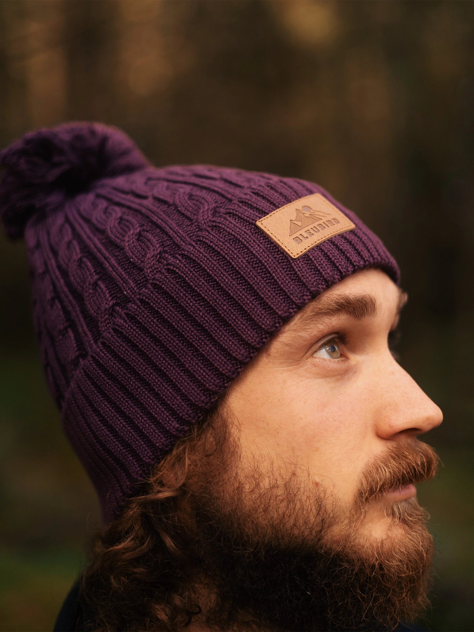 Bobble Beanie Recycled - Berry