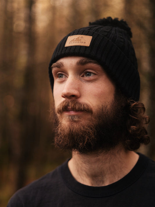 Bobble Beanie Recycled - Black