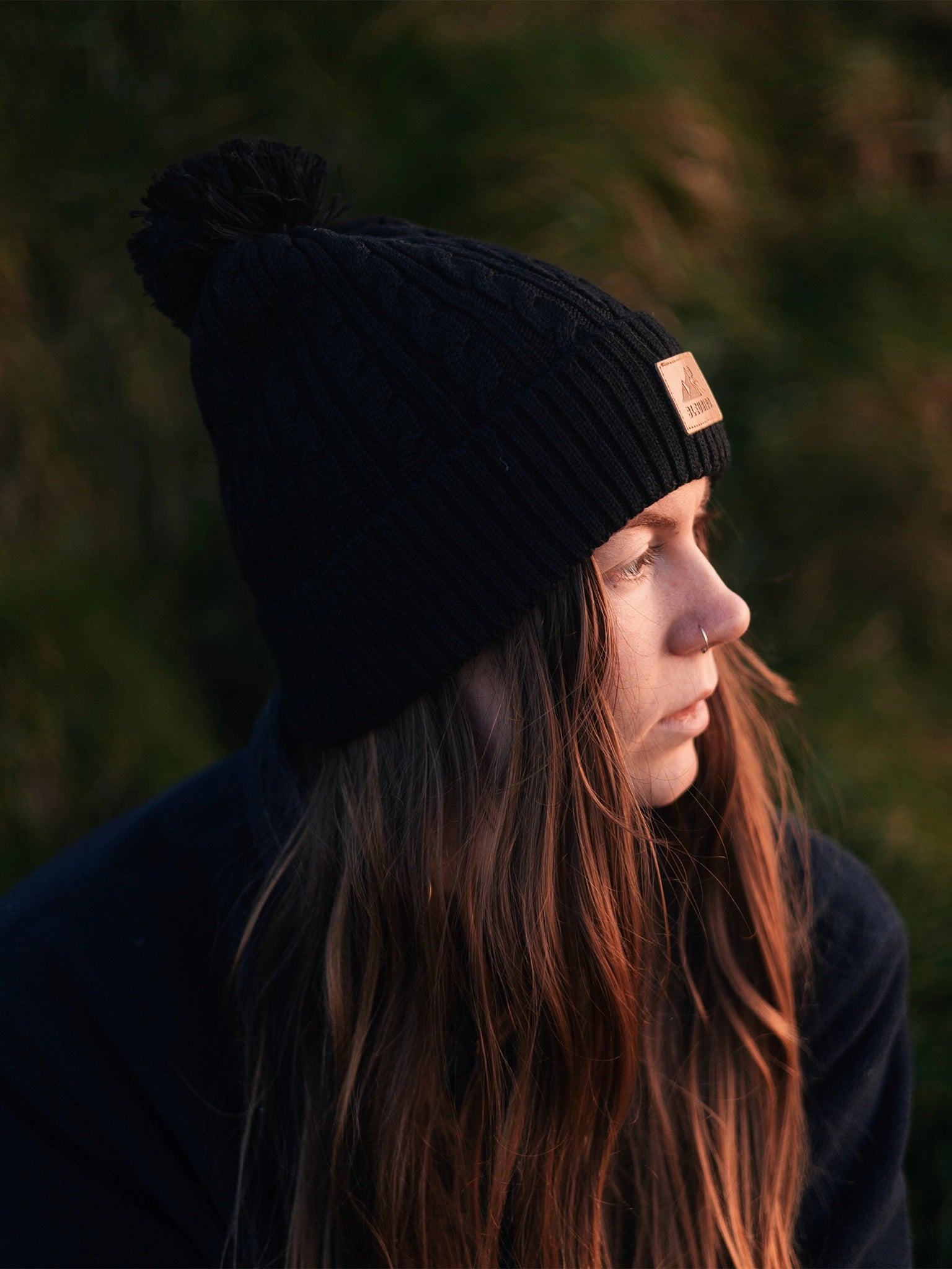 Bobble Beanie Recycled - Black