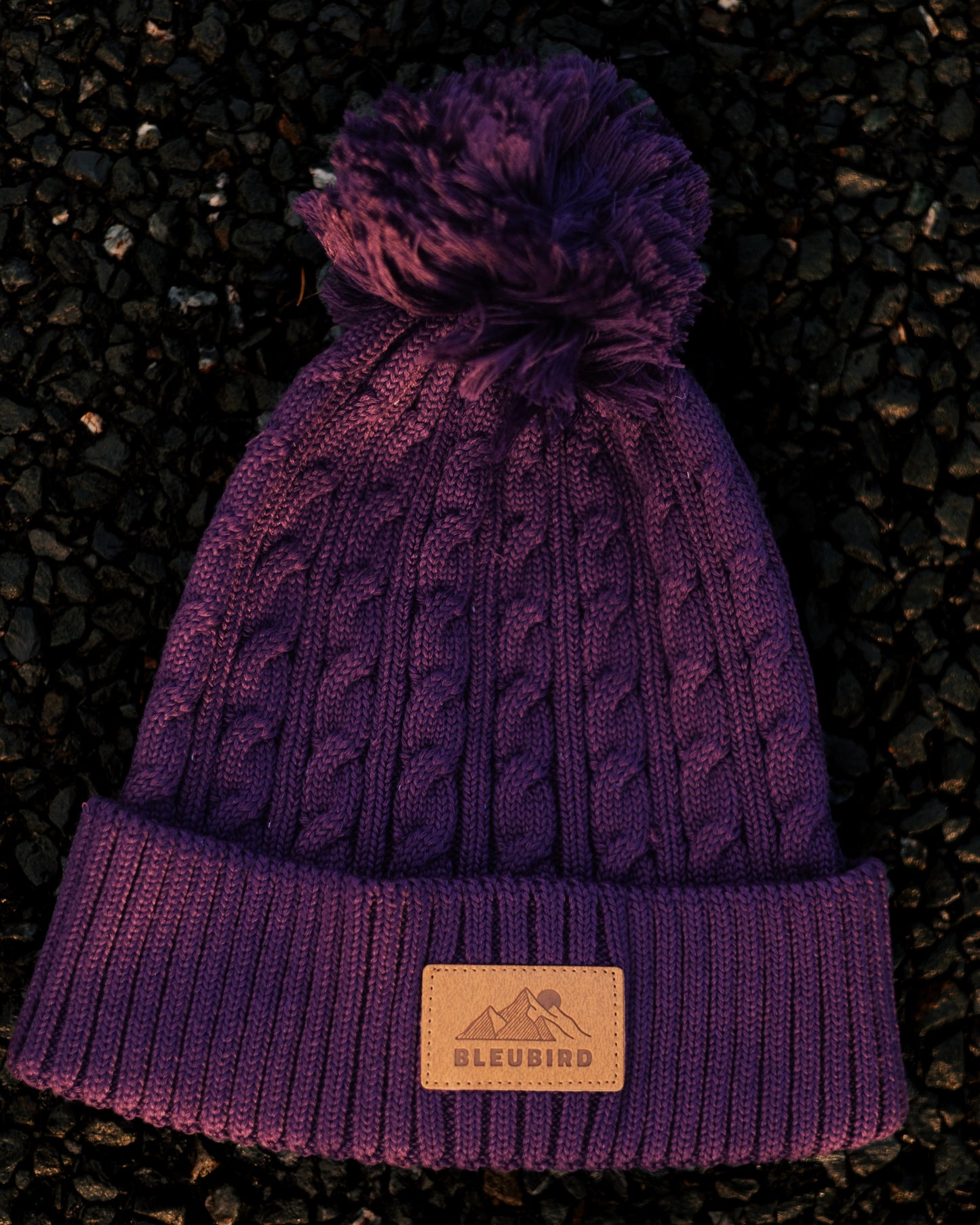 Bobble Beanie Recycled - Berry