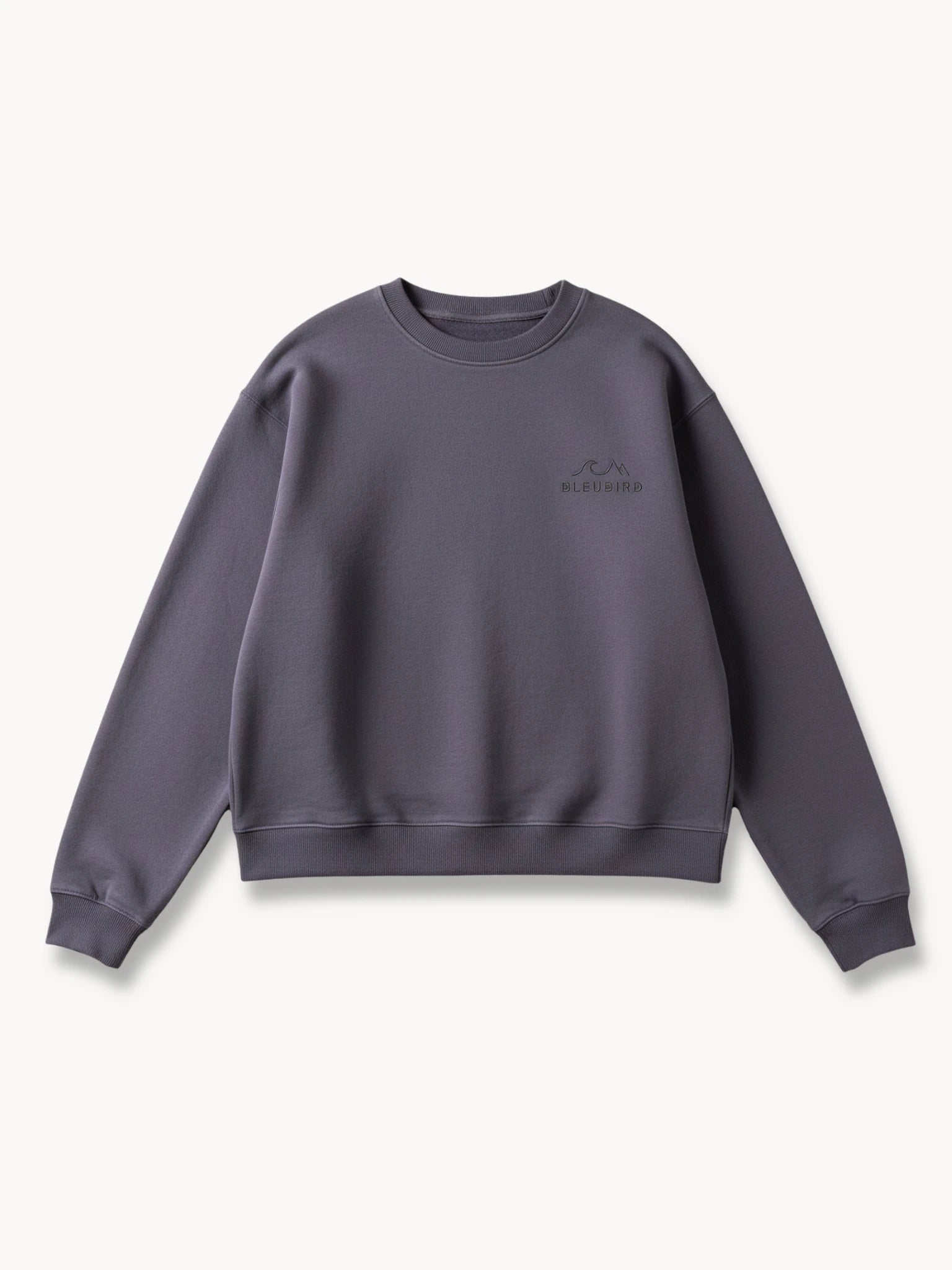 S/Y- All Day Cropped Crew - Plum - L