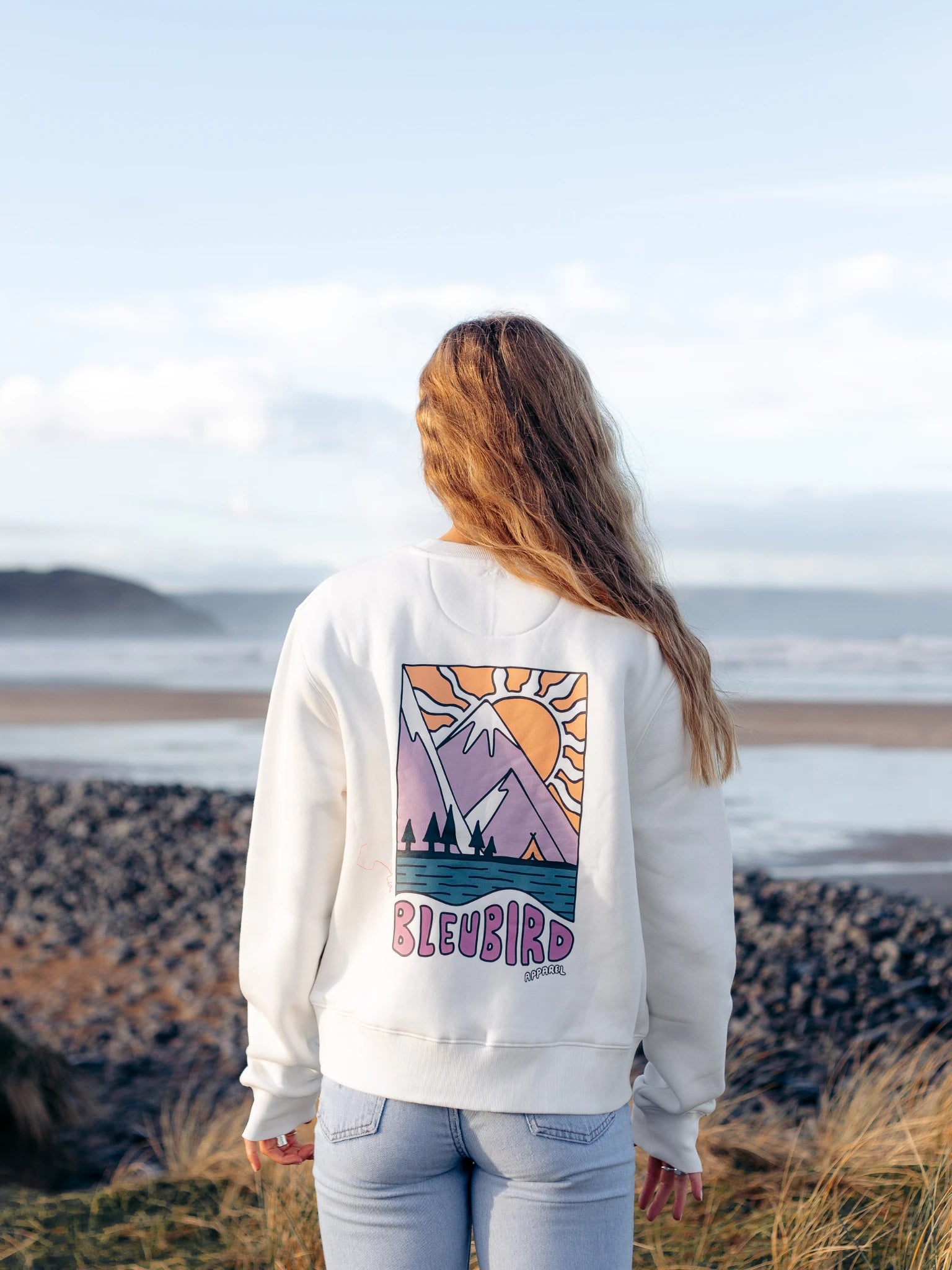 Solace Cropped Crew - White