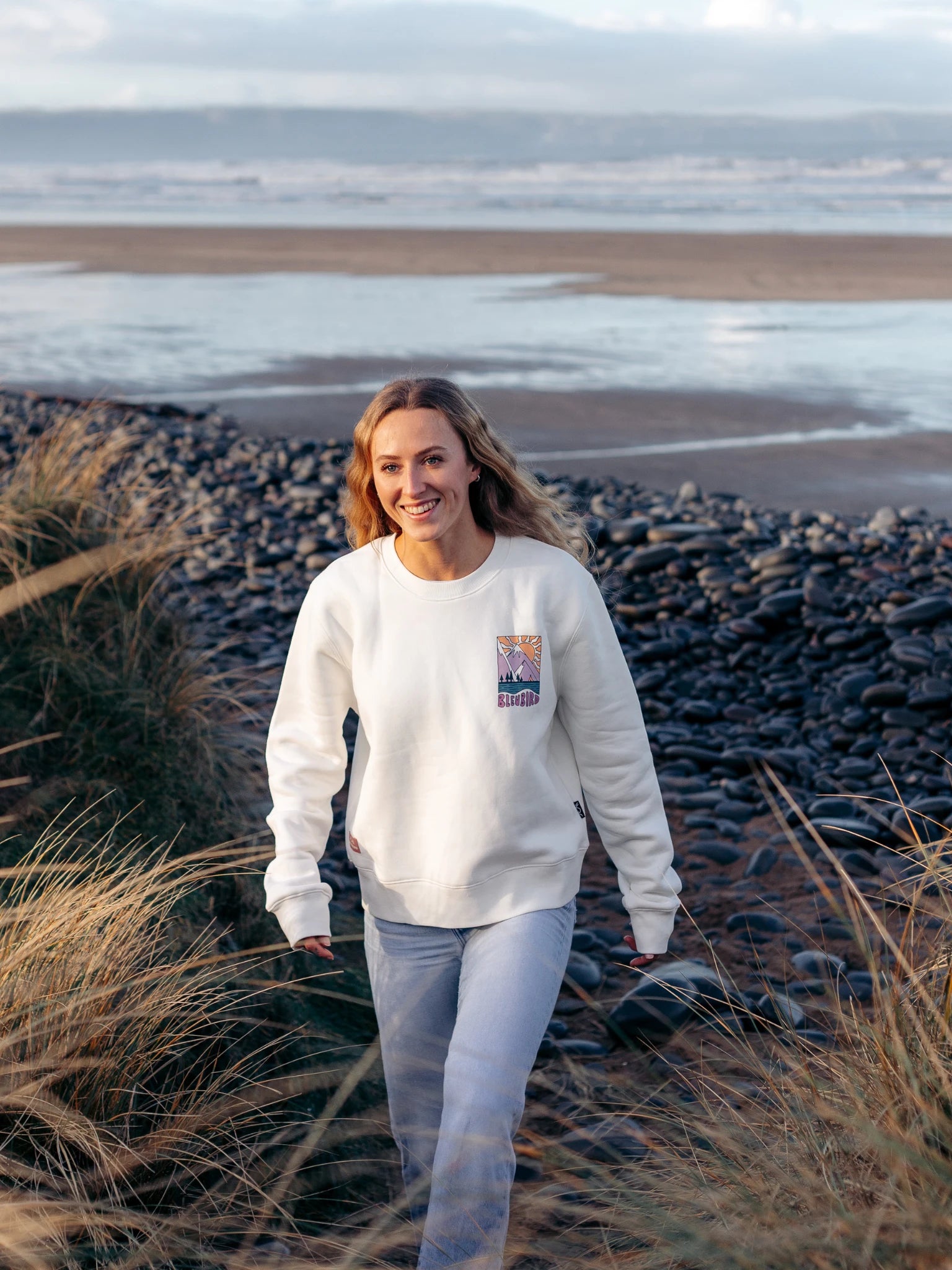 Solace Cropped Crew - White