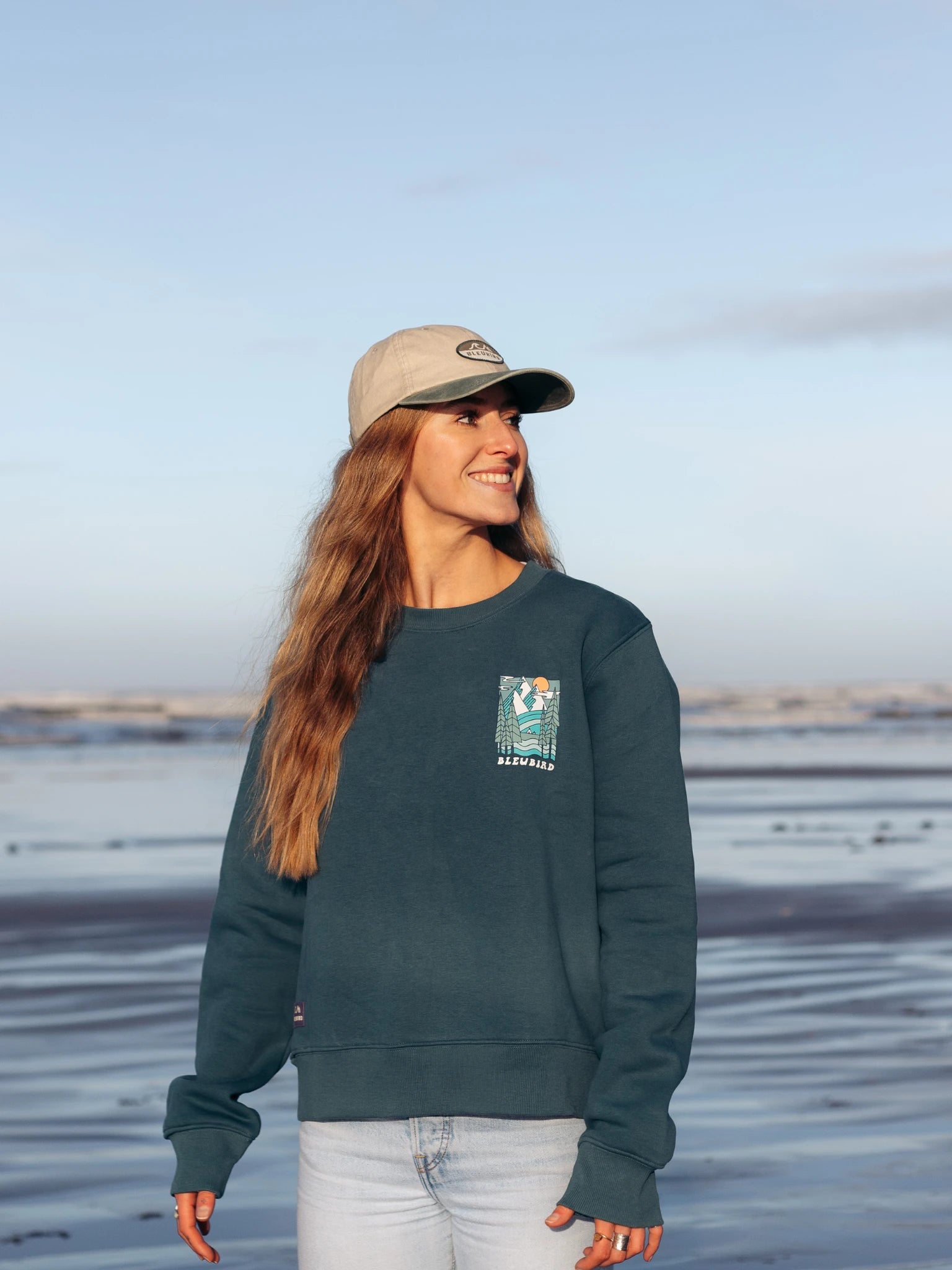 Trailhead Cropped Crew - Marine