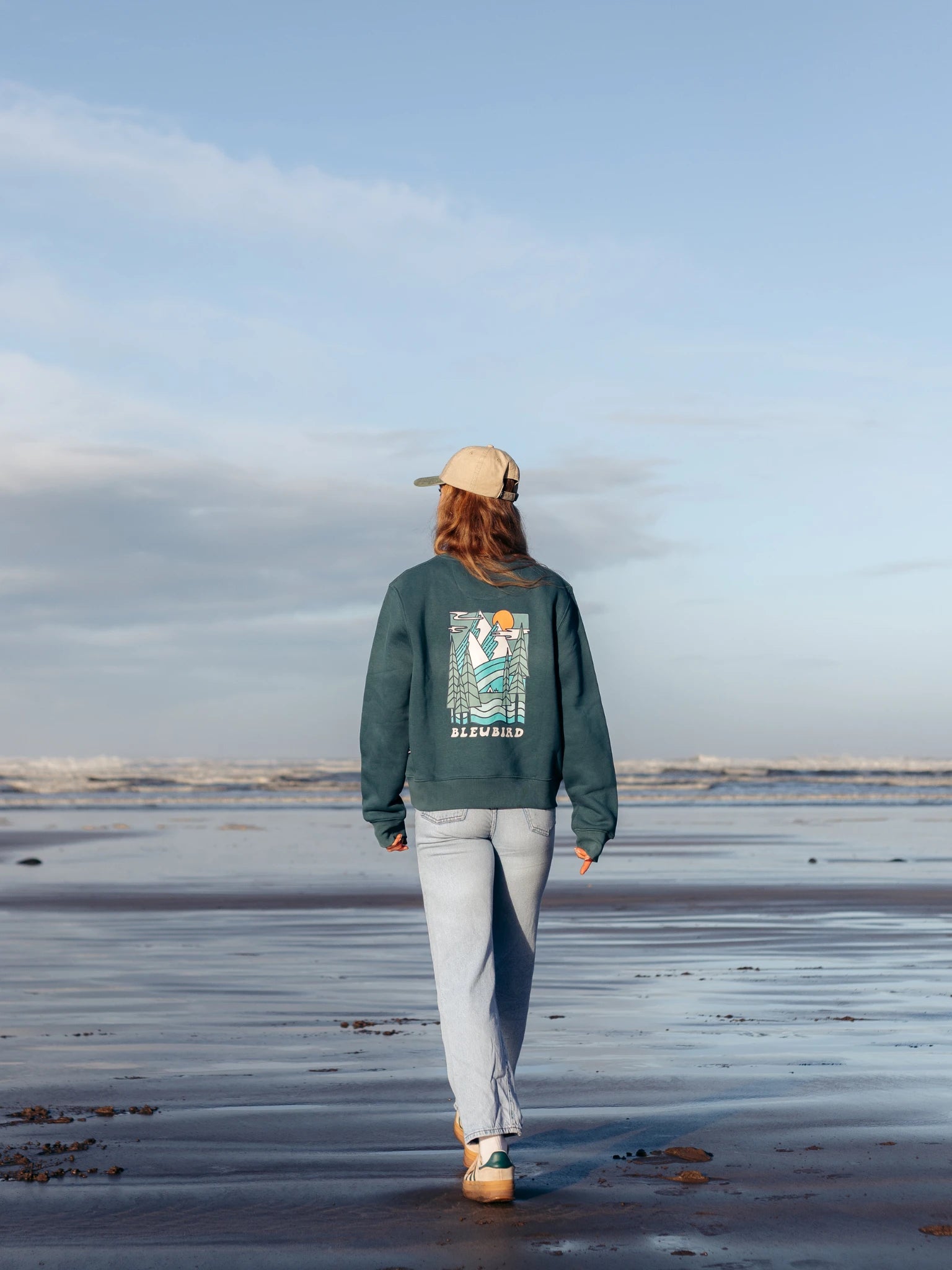 Trailhead Cropped Crew - Marine