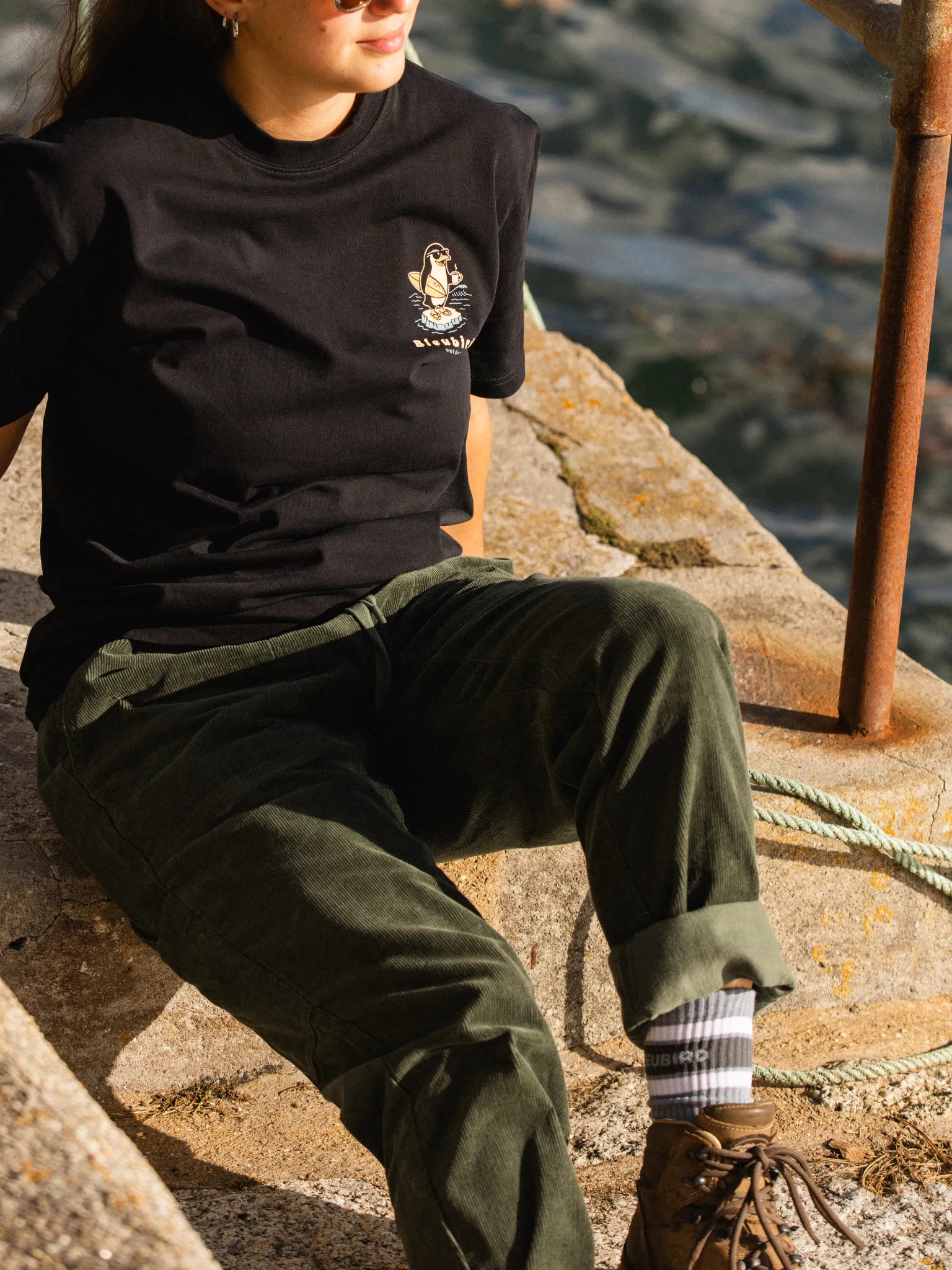 Cruiser Socks - Light Blue and Navy