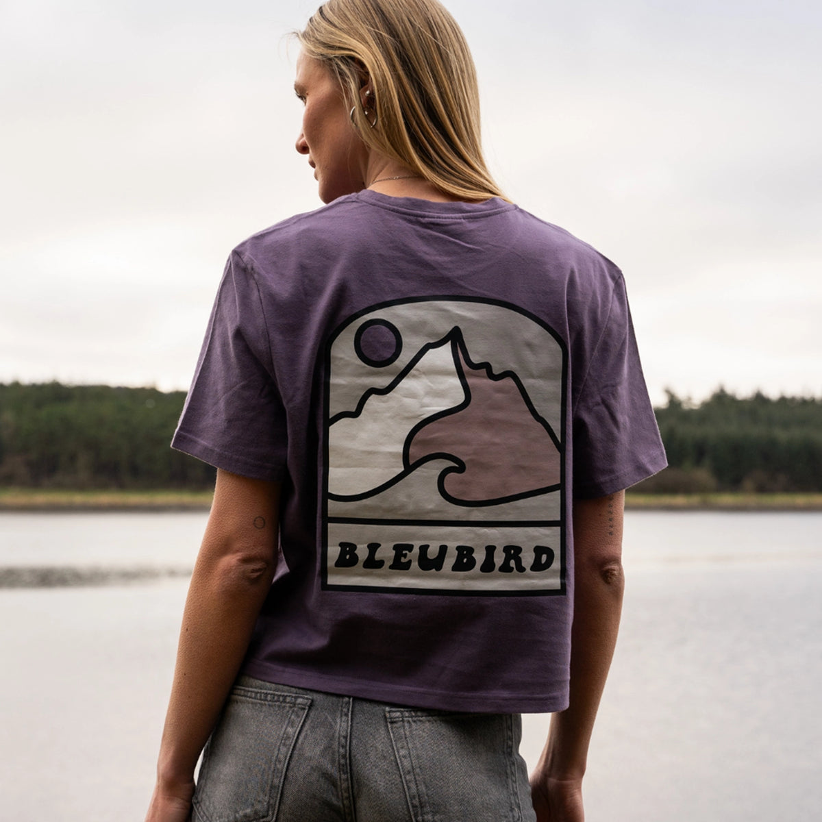 Escape Cropped Tee - Plum