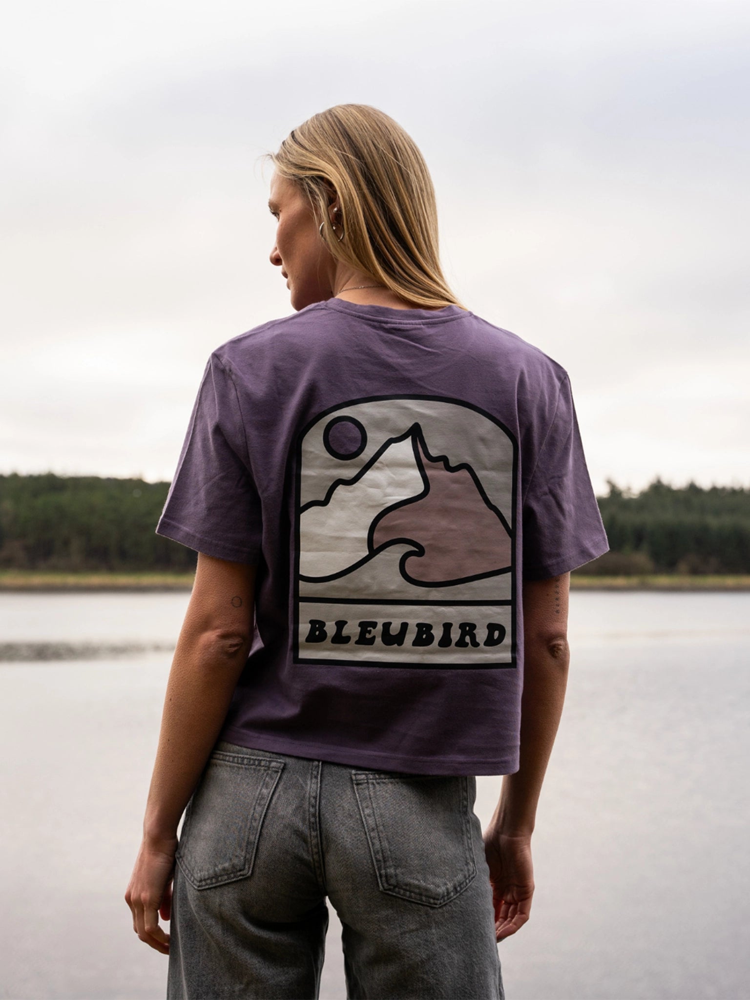 Escape Cropped Tee - Plum