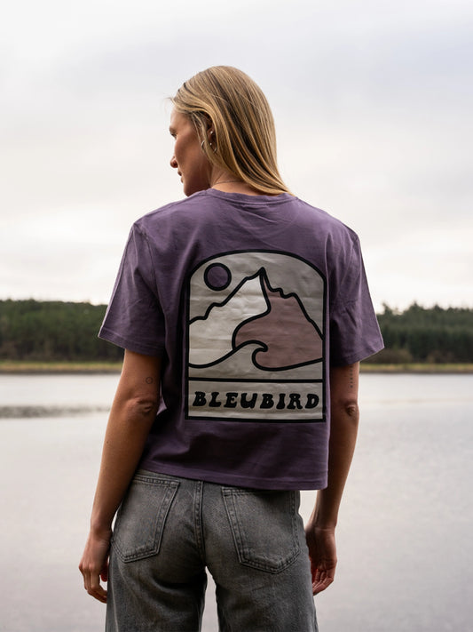 Escape Cropped Tee - Plum